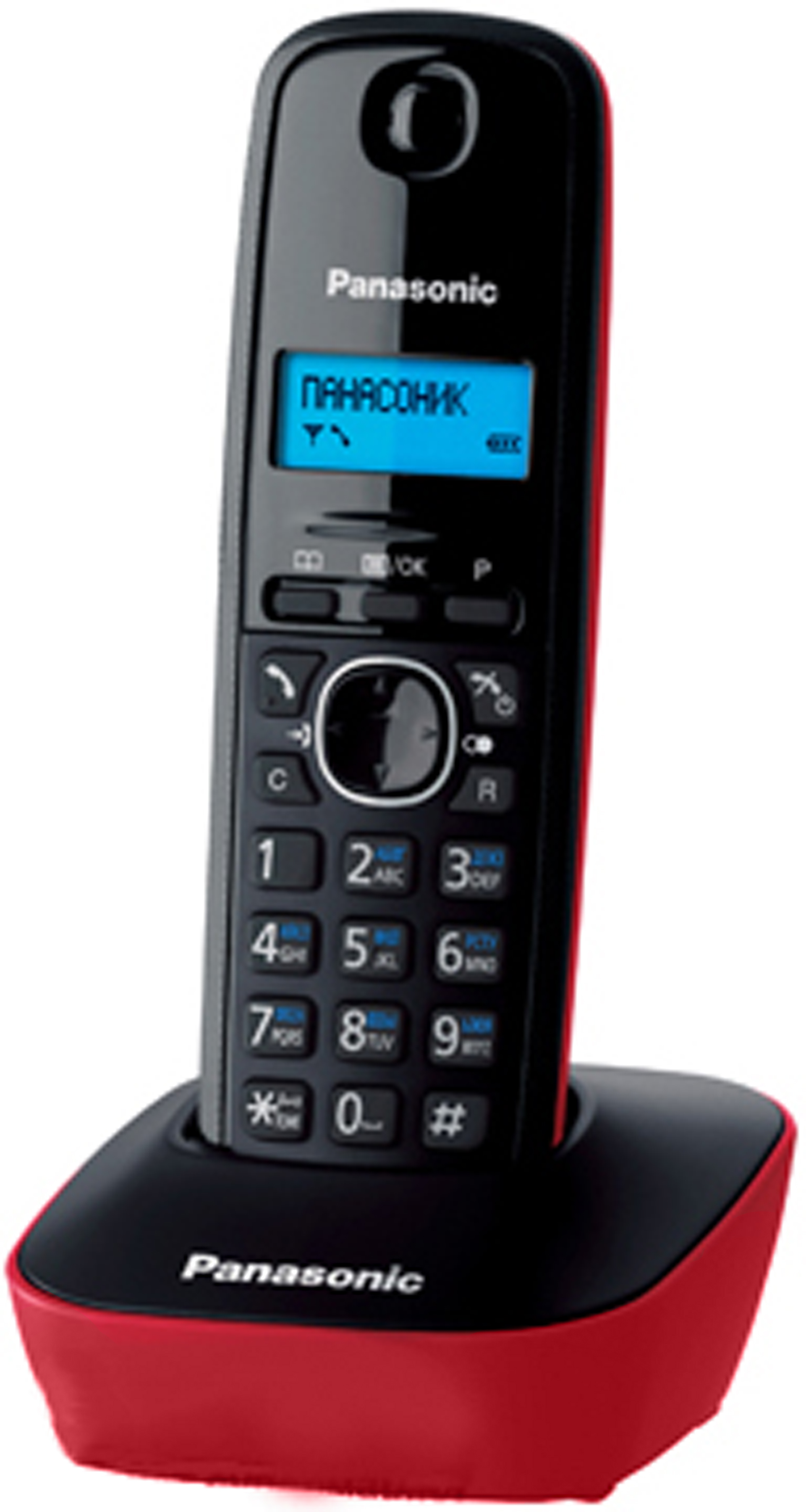 Телефон DECT Panasonic  KX-TG1611UAR Black Red