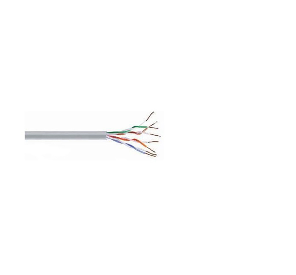 Кабель UTP Cat-5e Fibrain PVC (пометрово), сірий (115168)