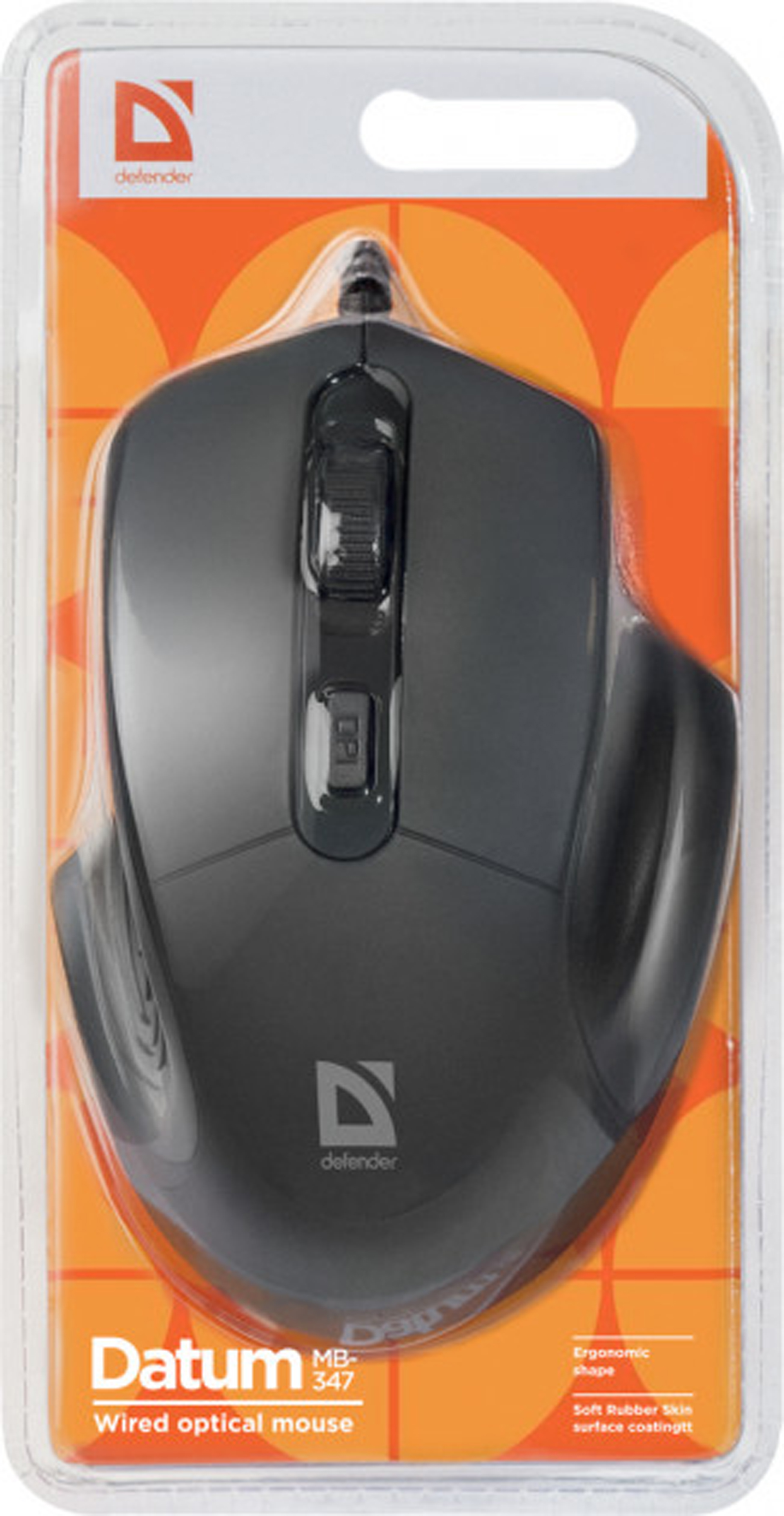 Мишка Defender Datum MB-347, 4кн., 1600dpi, чорна Мишка Defender Datum MB-347, 4кн., 1600dpi, чорна