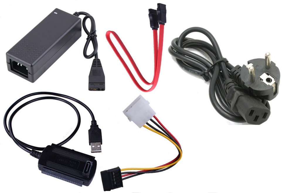 Перехідник USB 2.0 Type-A --> COMBO IDE-SATA з БЖ, RTL (134097)