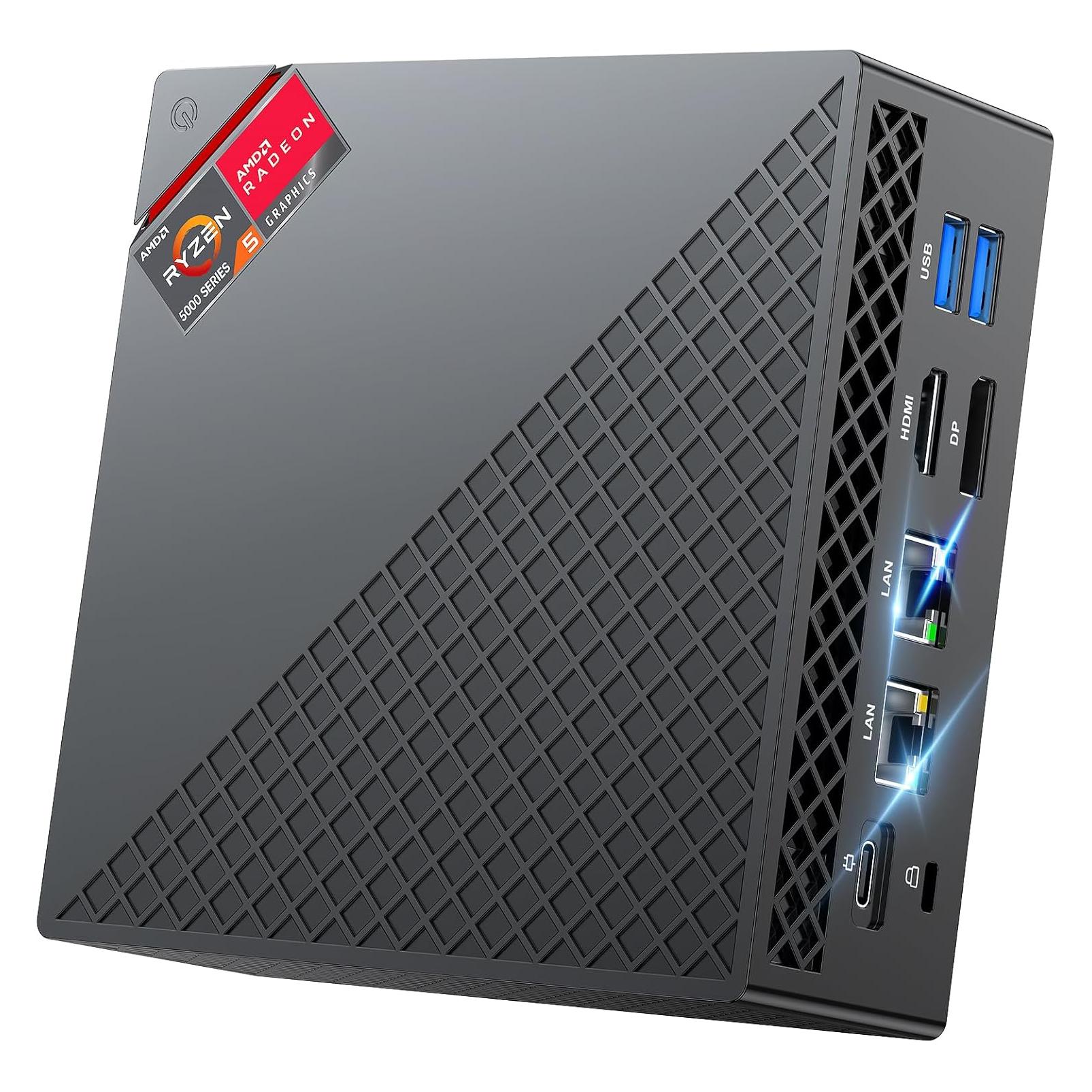 NiPoGi AM06 Pro Black (AMD Ryzen 5 7430U / 16GB RAM / 512GB SSD / AMD Radeon Graphics / Windows 11) (T-51706)