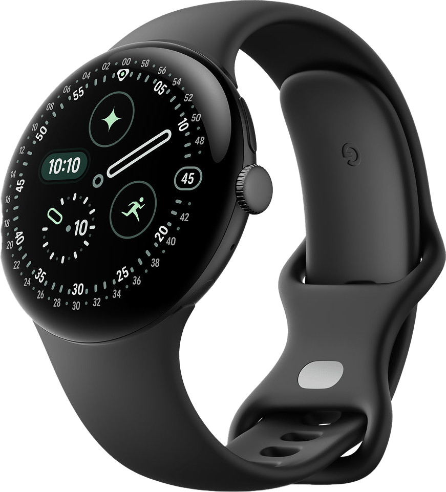 Google Pixel Watch 4 45mm Wi-Fi Matte Black Aluminum case / Obsidian Active Band (GA09962-EU) (T-51875)
