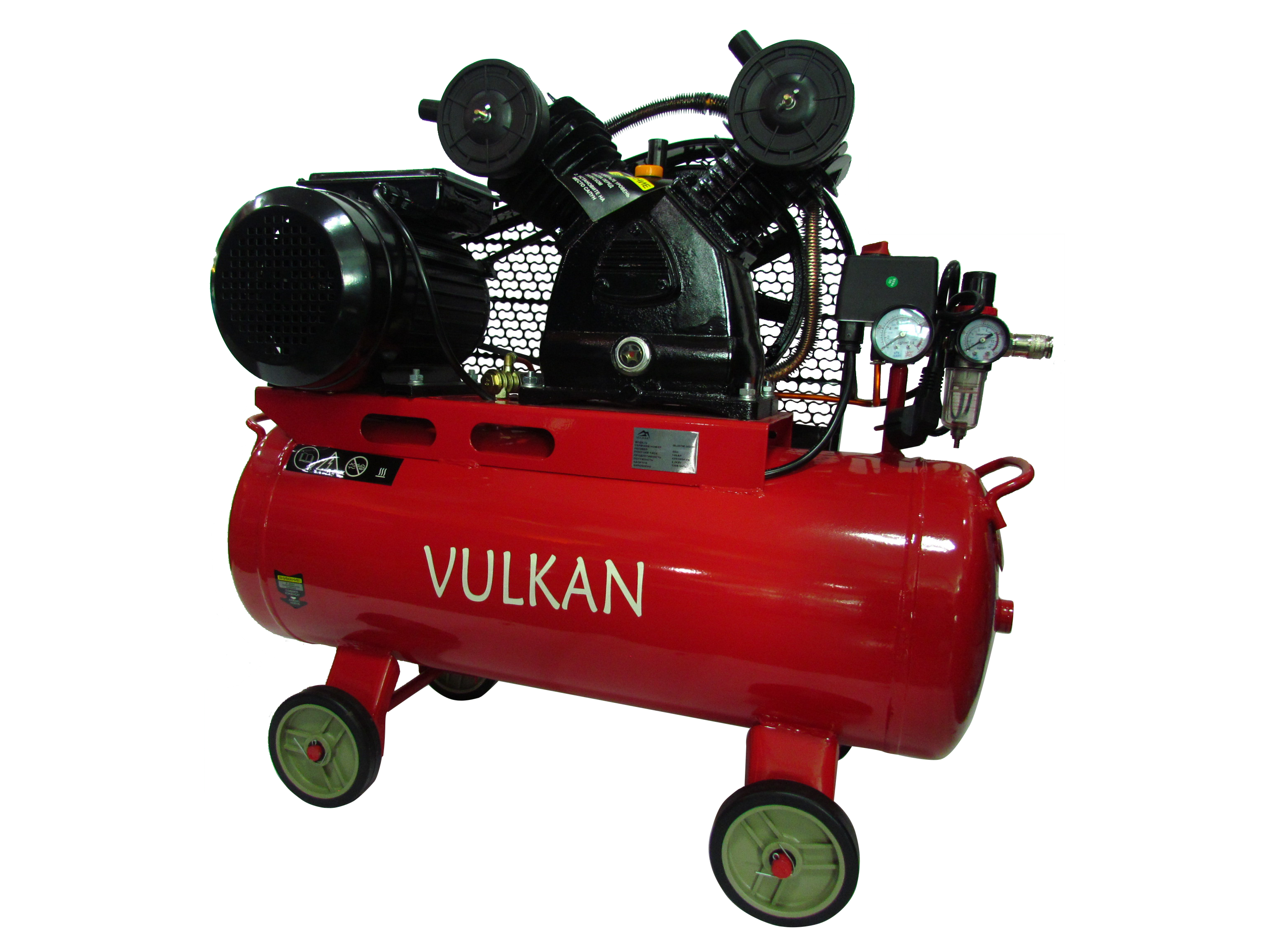 Компресор рес-50л 420/340л/хв 2,2кВт 10бар 220В 2 циліндра IBL2070E-220-50