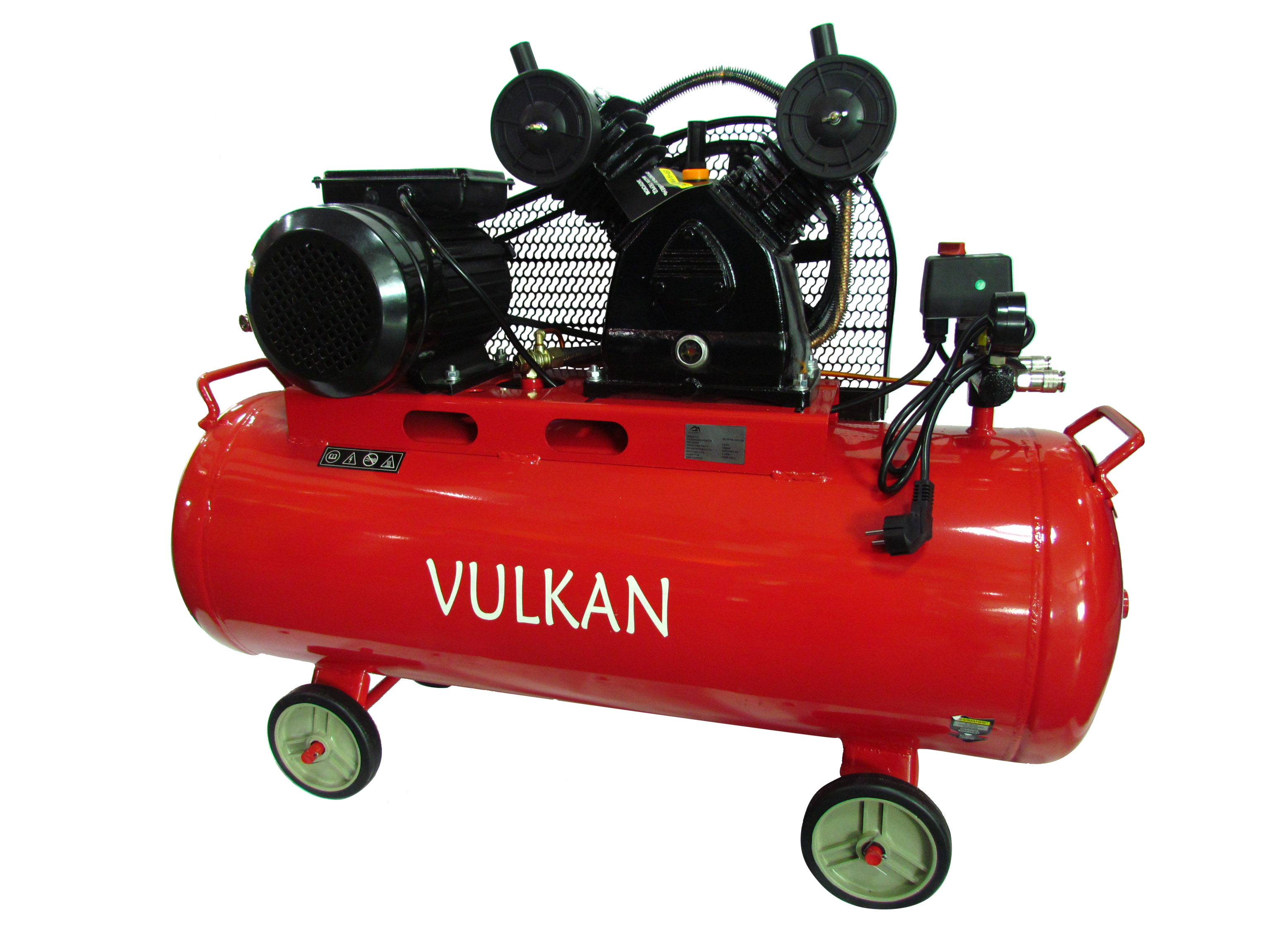 Компресор рес-100л 420/340л/хв 2,2кВт 10бар 220В 2 циліндра IBL2070E-220-100