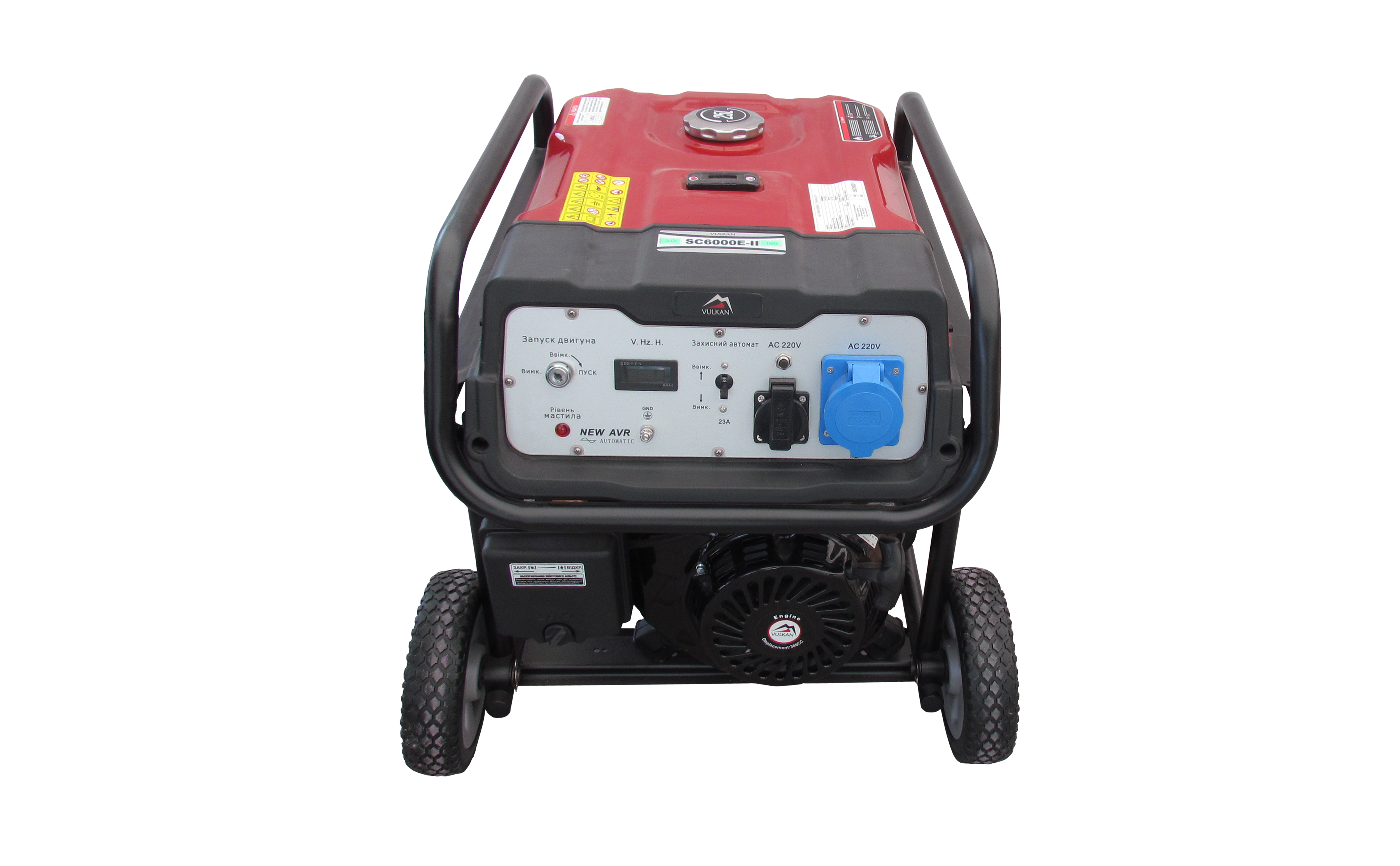 Генераторна установка SC6000E-II 1ф 5,0кВт, ел.старт, бак-25л, колеса