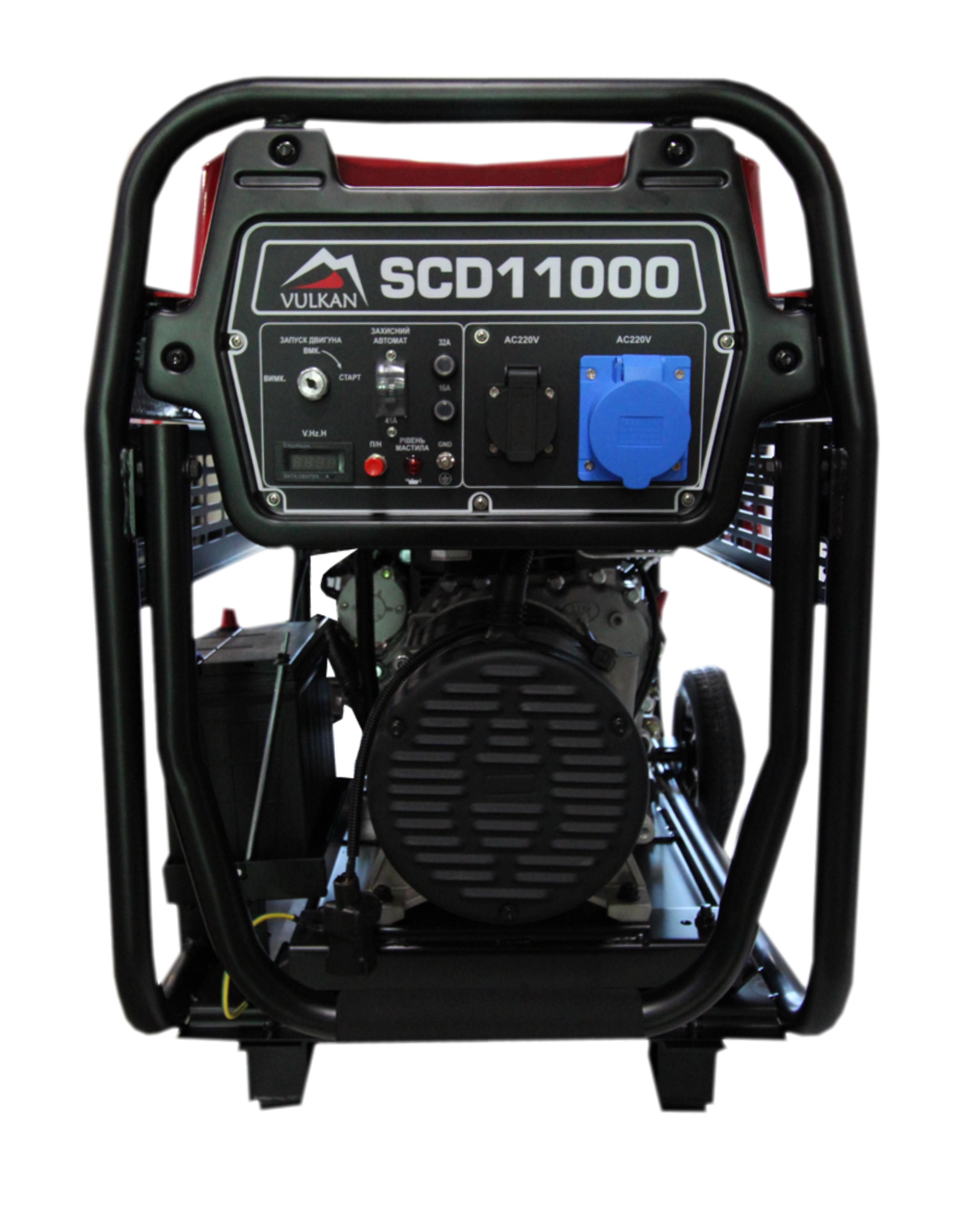 Генераторна установка SCD11000 дизель 1ф 9кВт ел.старт, 18л, колеса