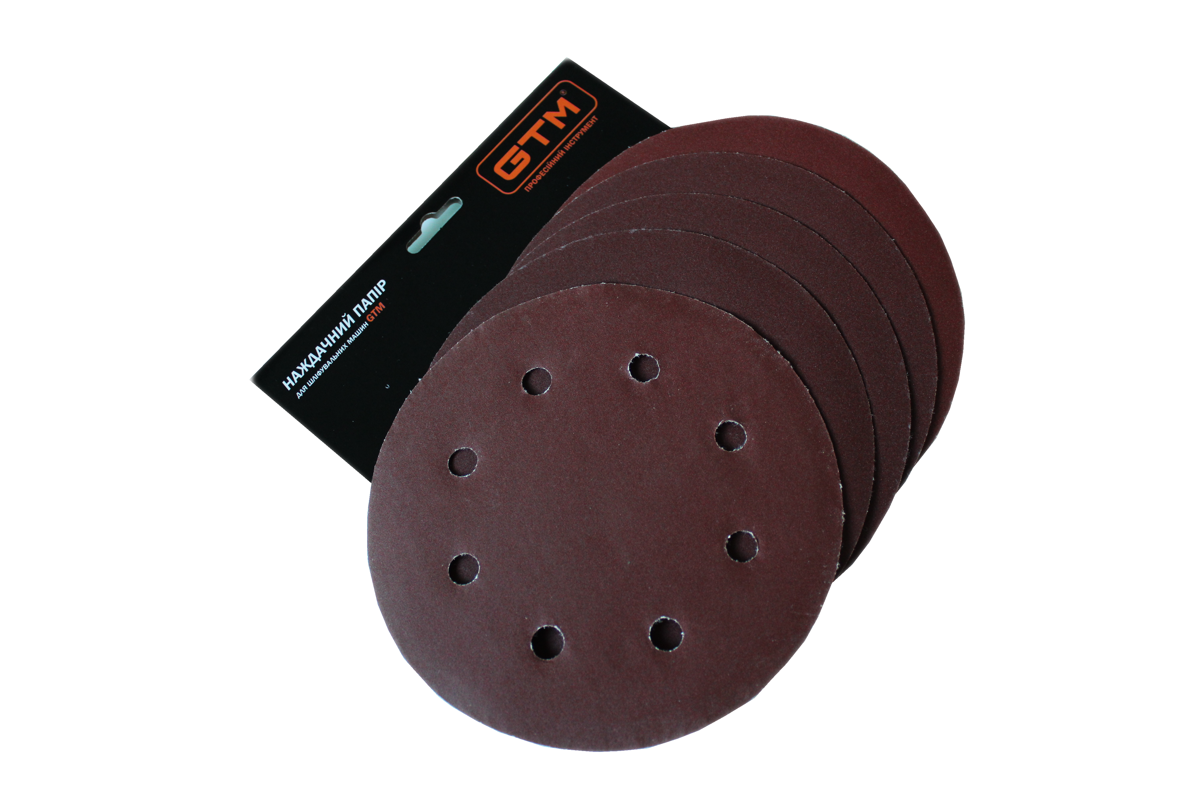 Шліфкруг з отв. 180мм Р-100, липучка, (5шт.) для шліфмаш. SZS-180L (жираф)