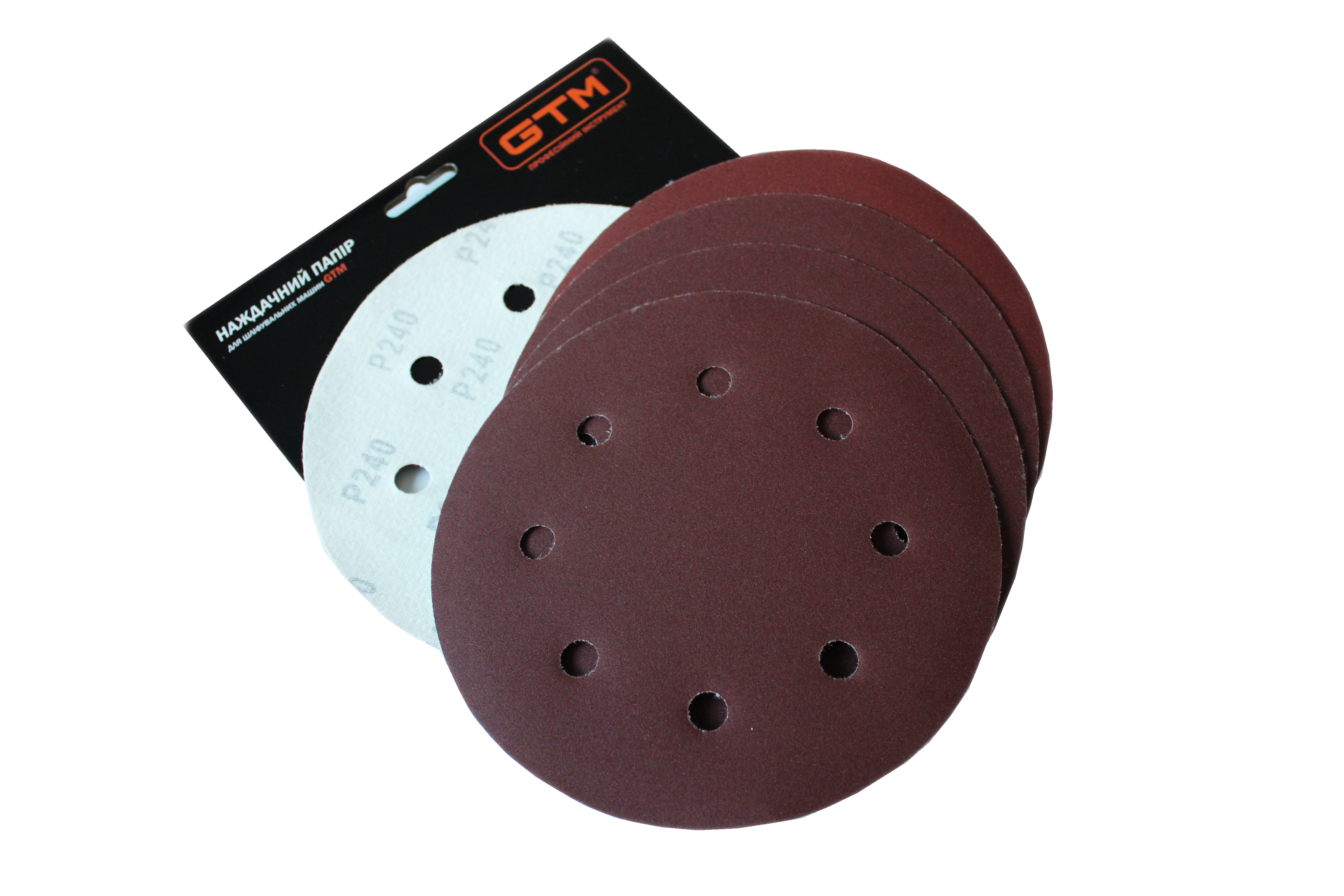 Шліфкруг з отв. 180мм Р-100, липучка, (5шт.) для шліфмаш. SZS-180L (жираф)