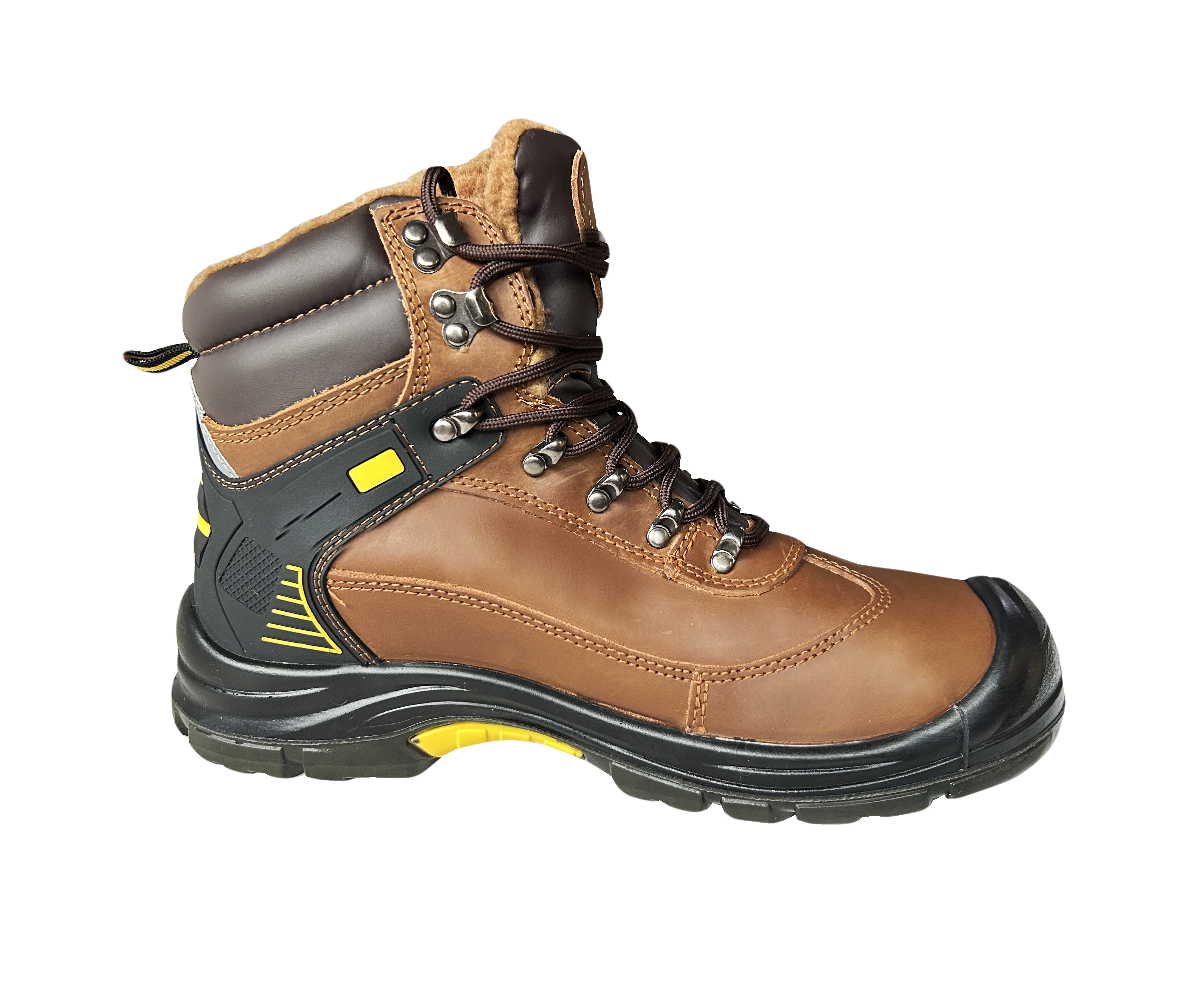 Черевики робочі утеплені р.42 композ.носок, шкіра коричневого кольору S1P SRC