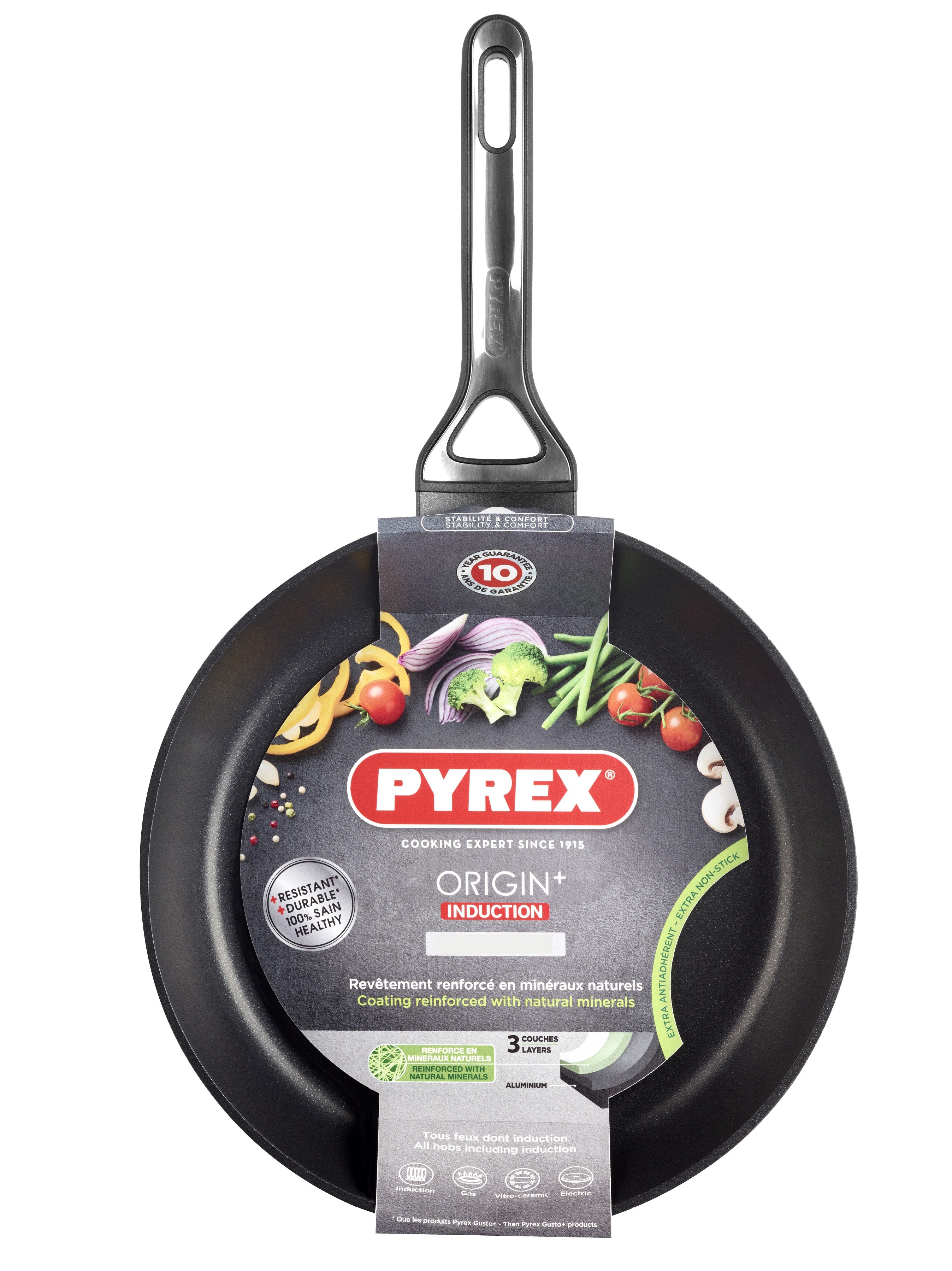 Сковорода PYREX ORIGIN+ 30 см, класична (6482274)