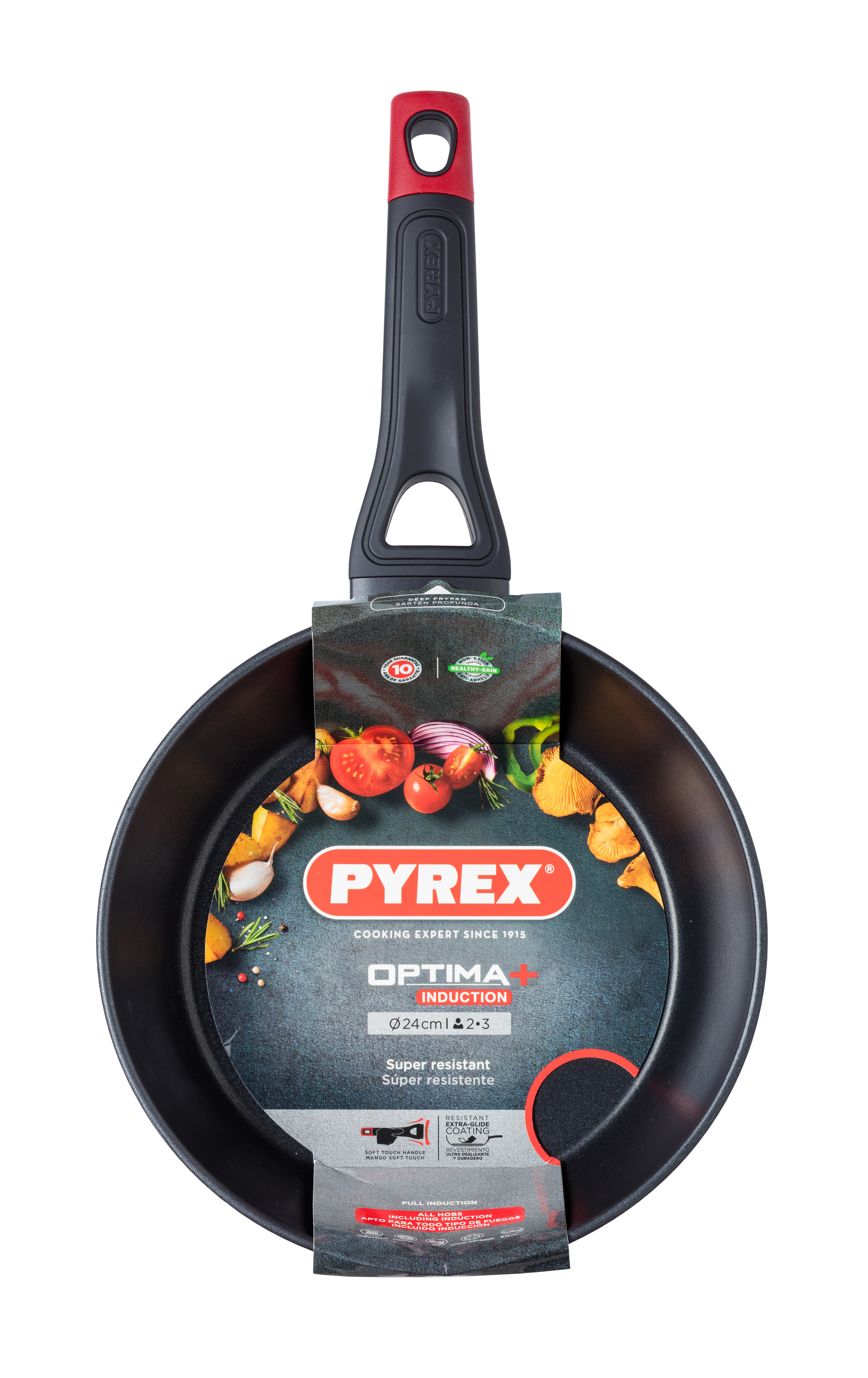 Сковорода PYREX OPTIMA+ 24 см, класична (6489672)