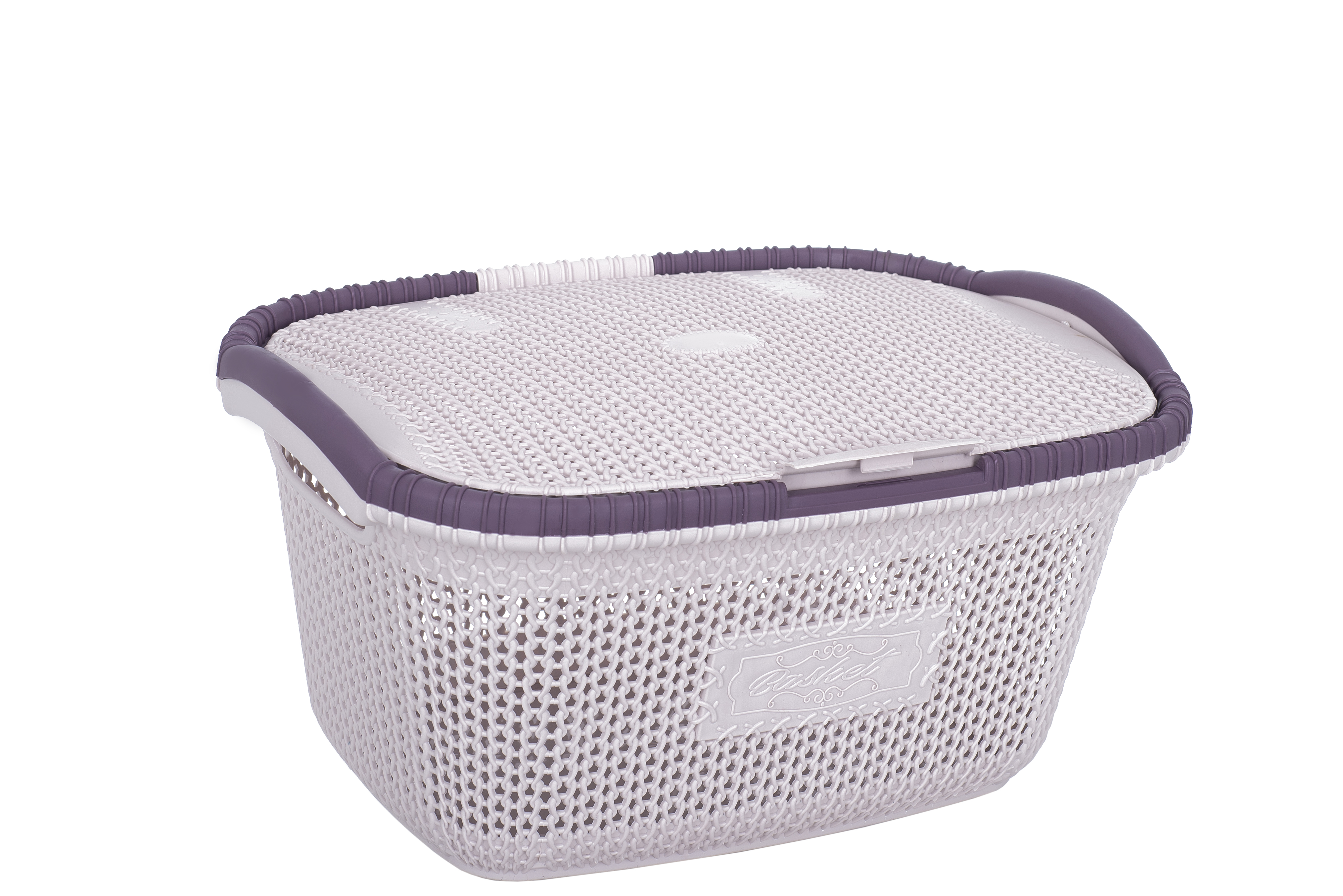Корзина для білизни з кришкою VIOLET HOUSE POWDER Віолетта (6481527)