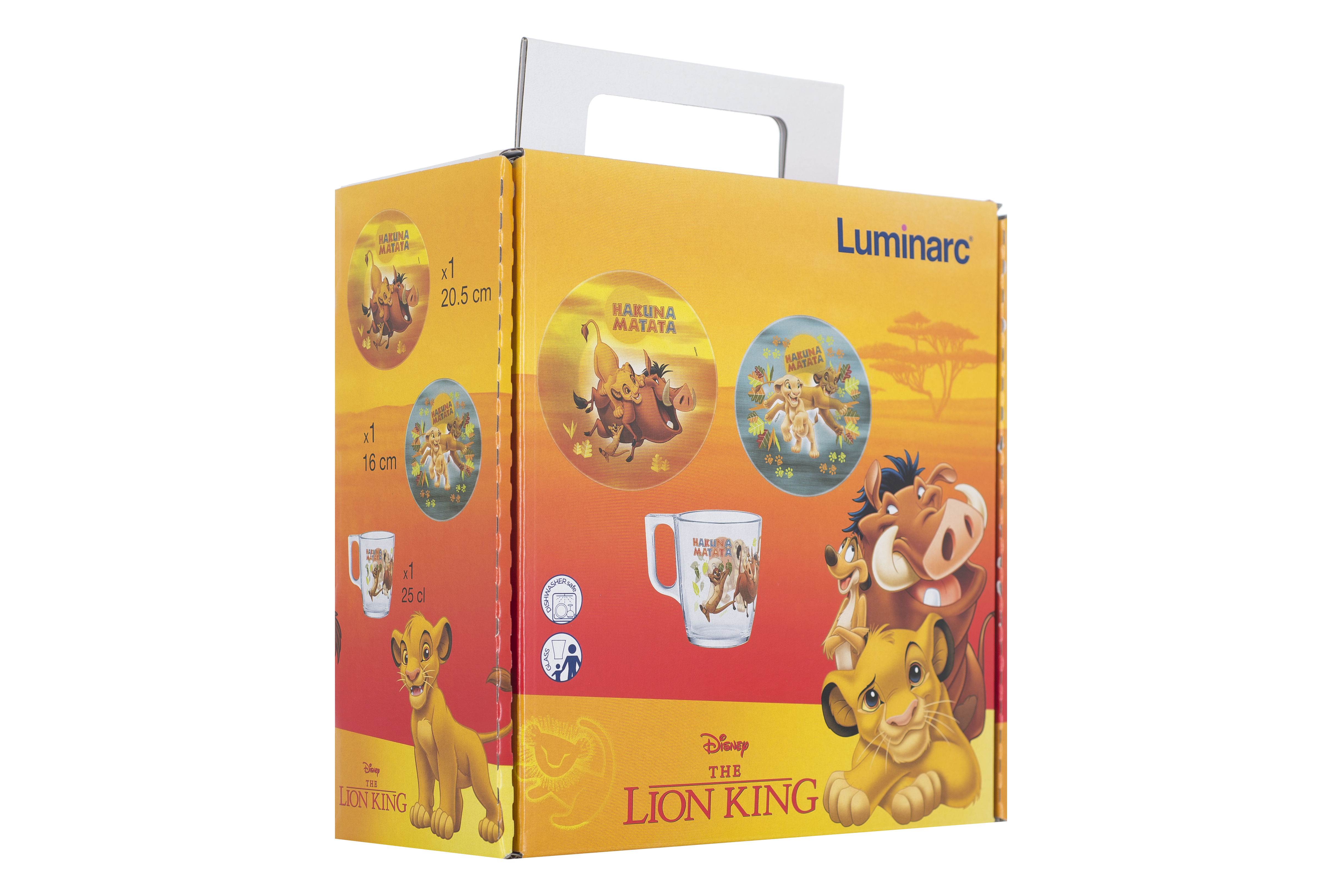 Набір дитячий Luminarc Disney Lion King, 3 предмети (6517361)