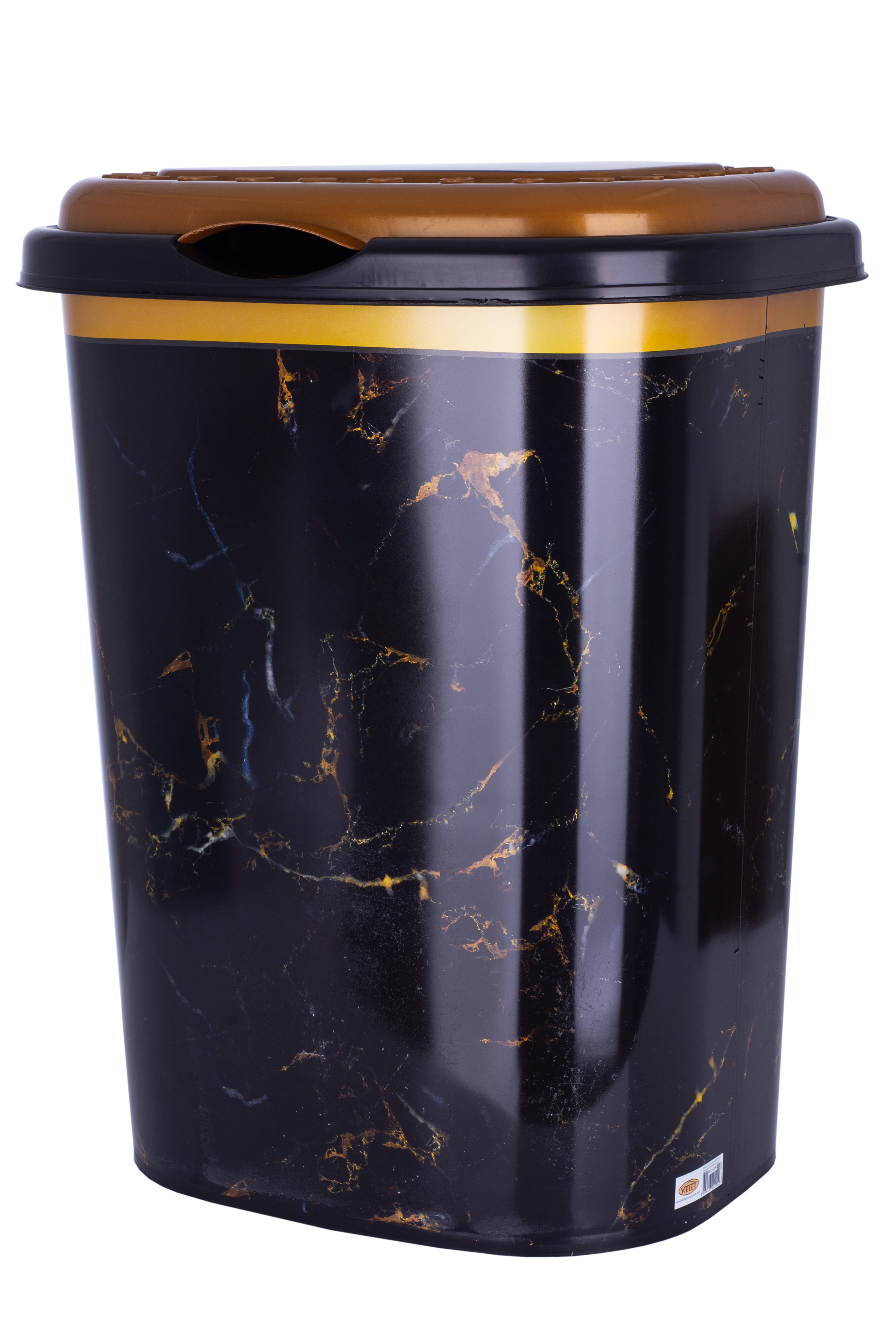 Корзина для білизни Violet House Decor Marble Black (6584686)