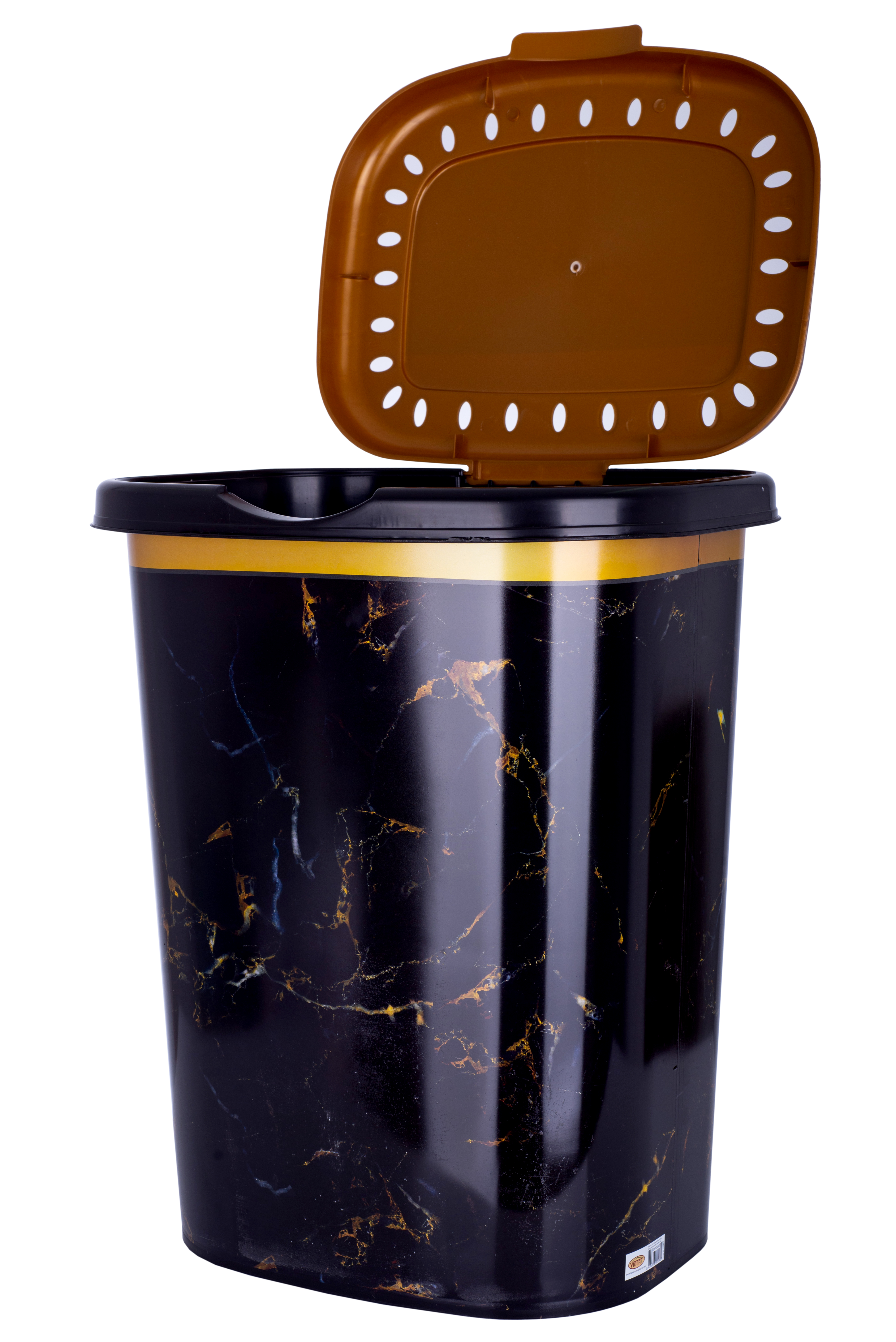 Корзина для білизни Violet House Decor Marble Black (6584686)