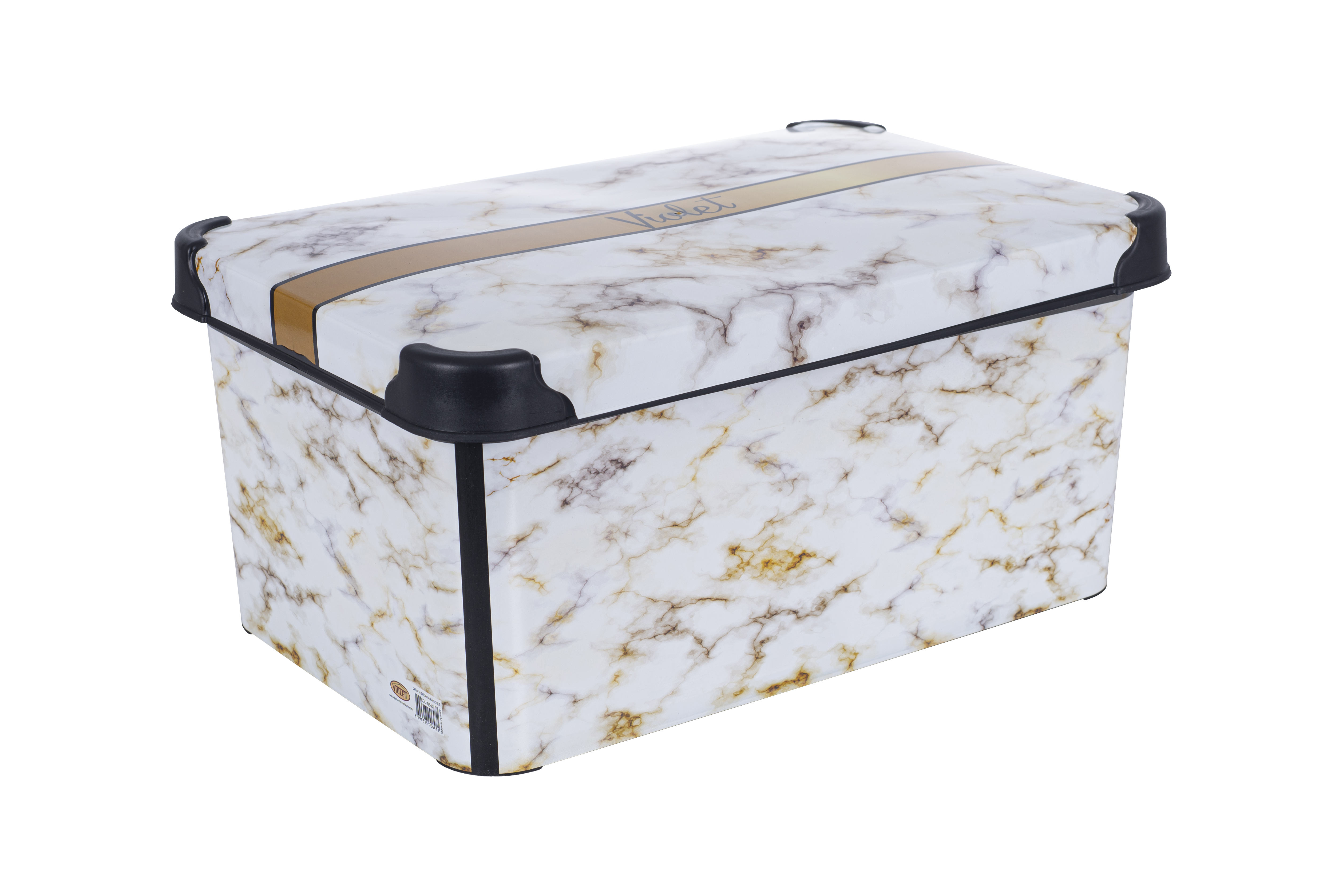 Контейнер VIOLET HOUSE DECOR Marble WHITE (6638133)
