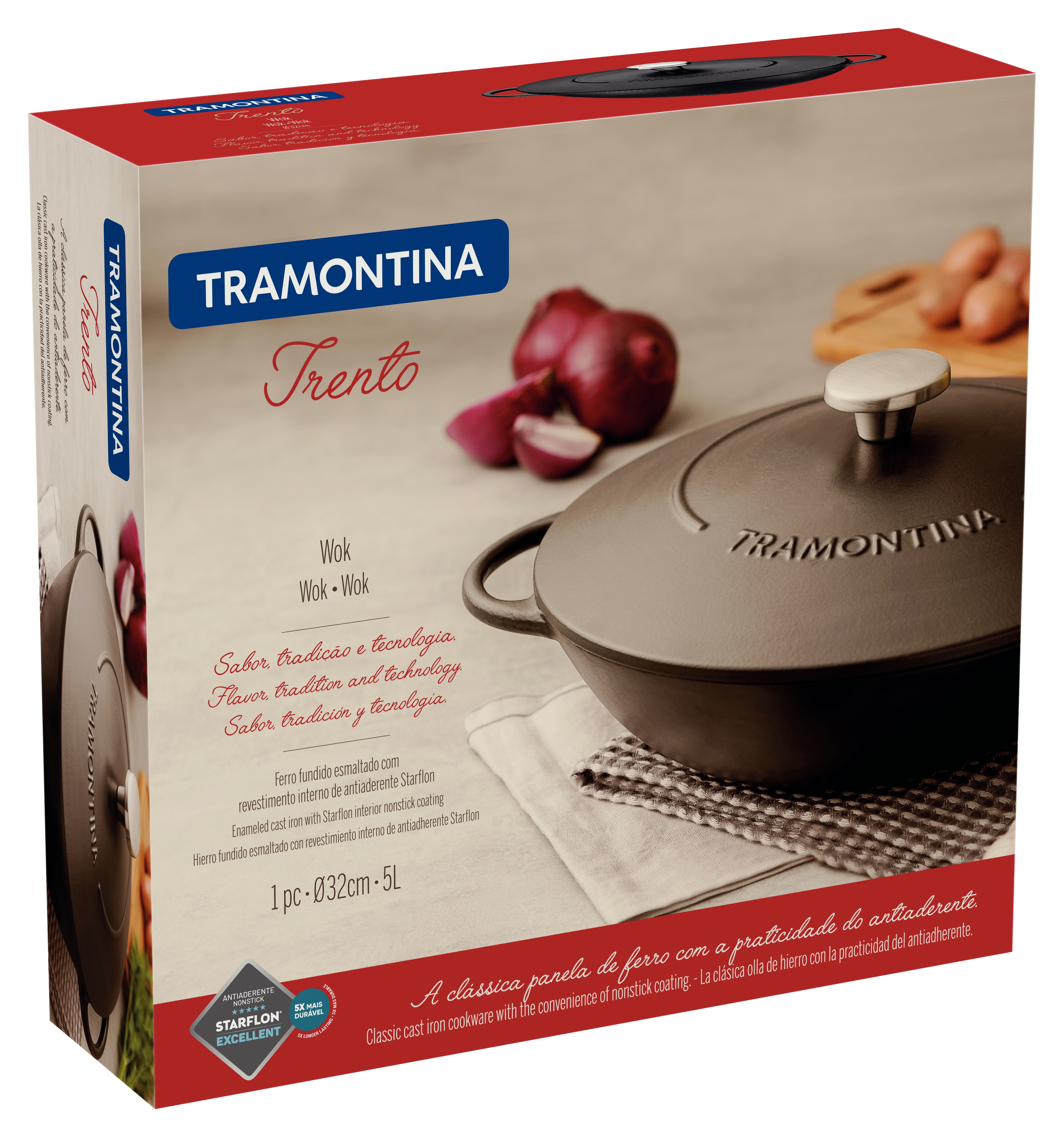 Сковорода WOK Tramontina Trento 32 см (6747185)