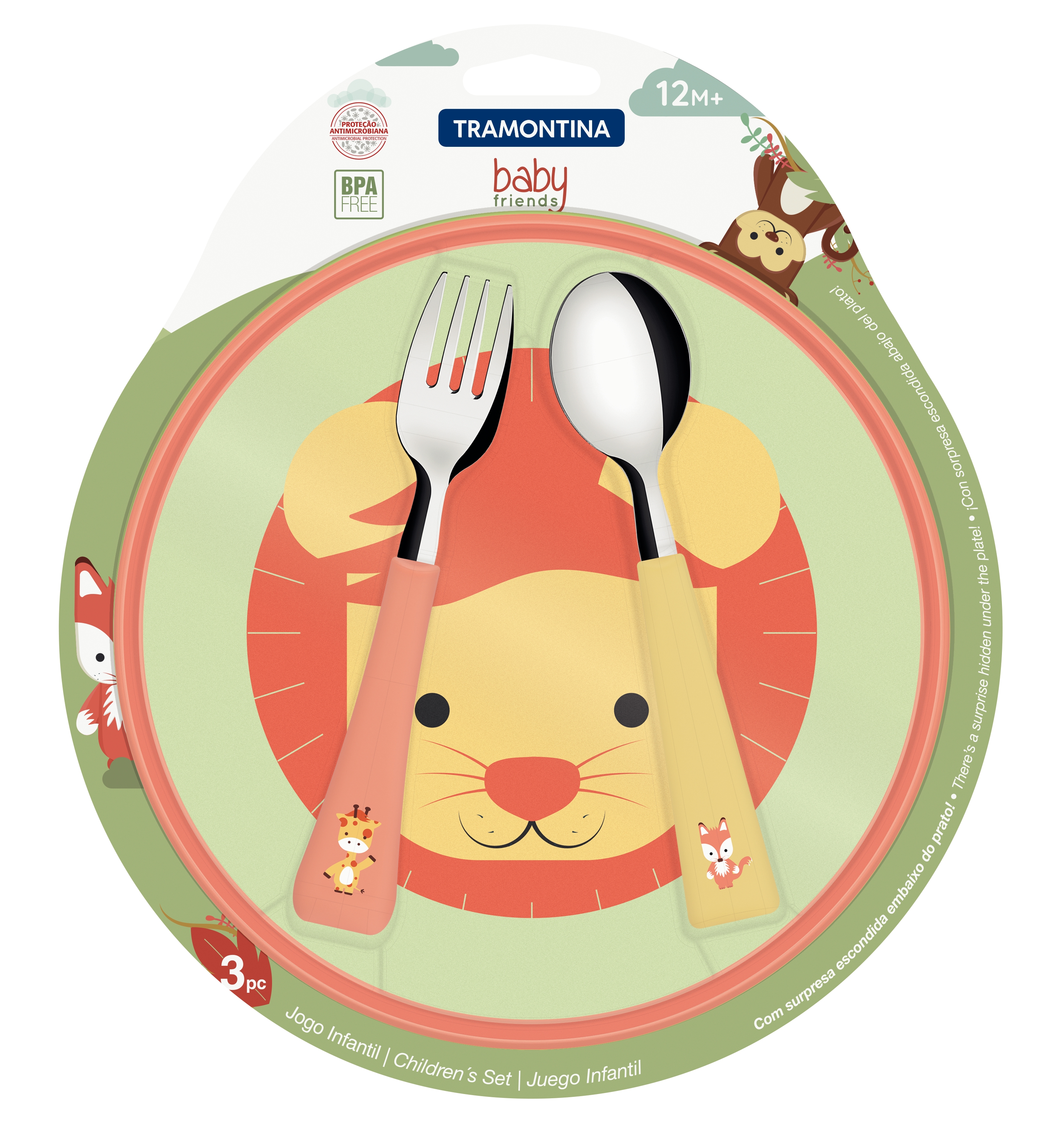 Дитячий набір Tramontina Baby Friends, 3 предмети (6710901)