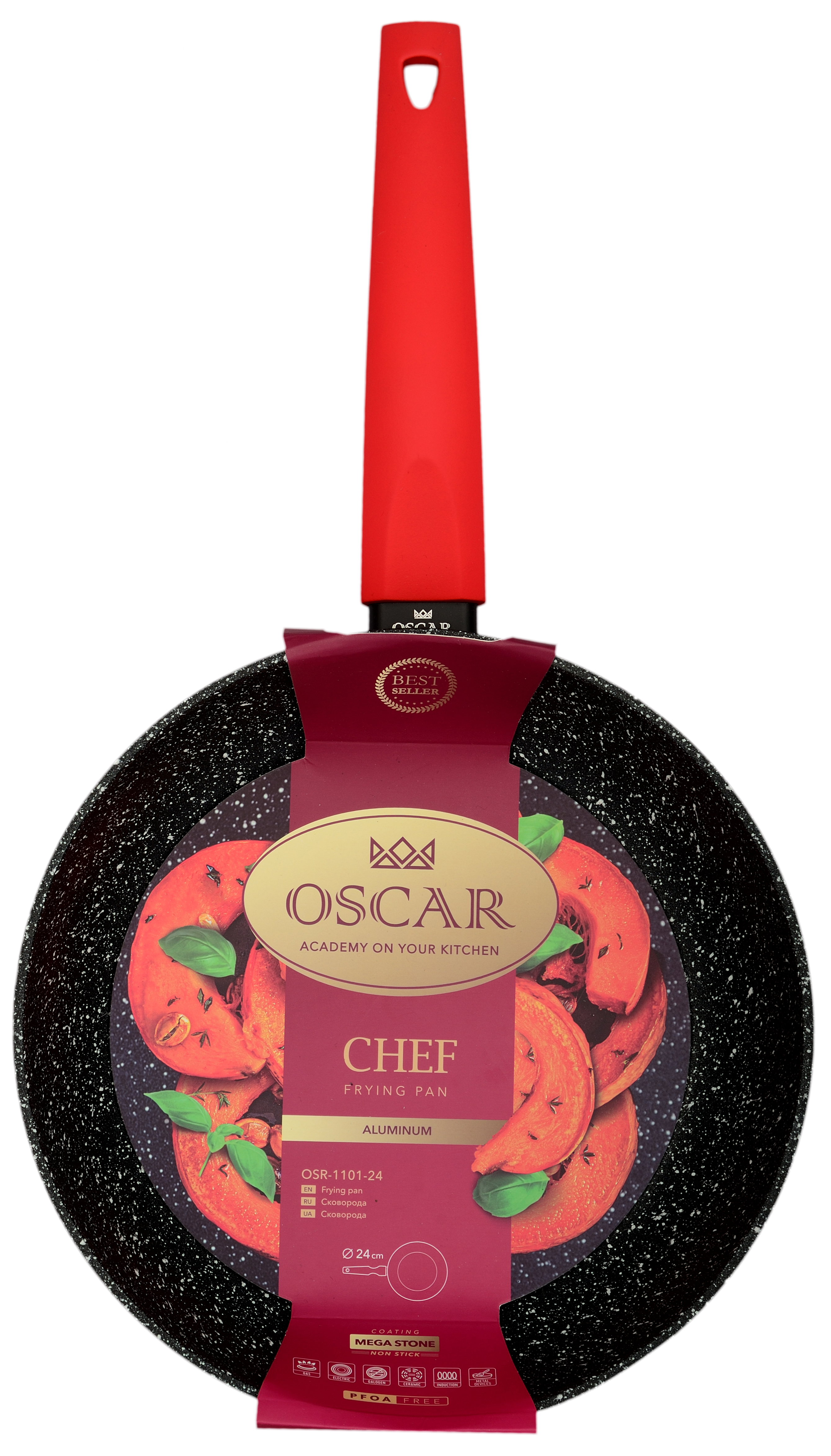 Сковорода Oscar Chef, 24 см (6638045)