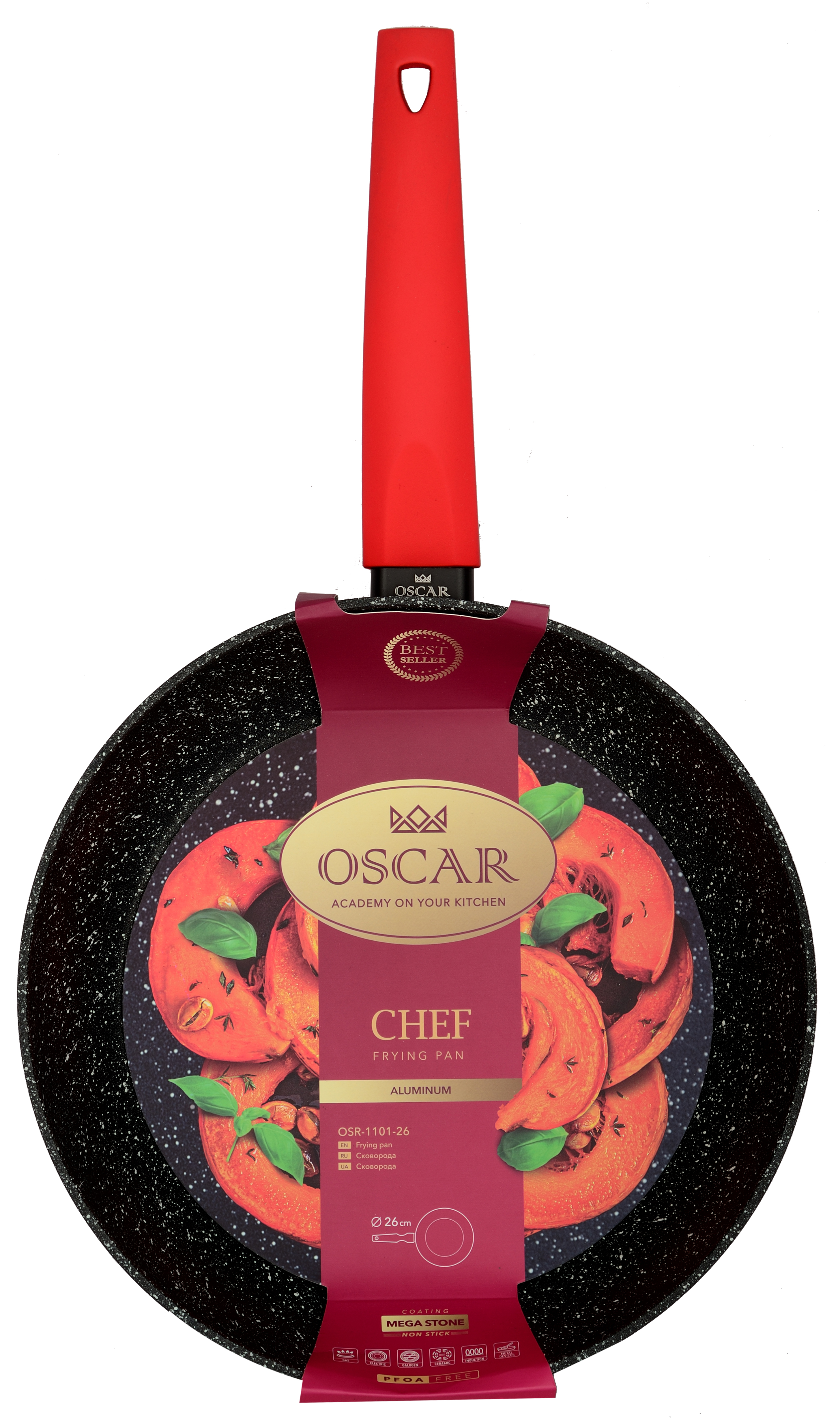 Сковорода Oscar Chef, 26 см (6638046)