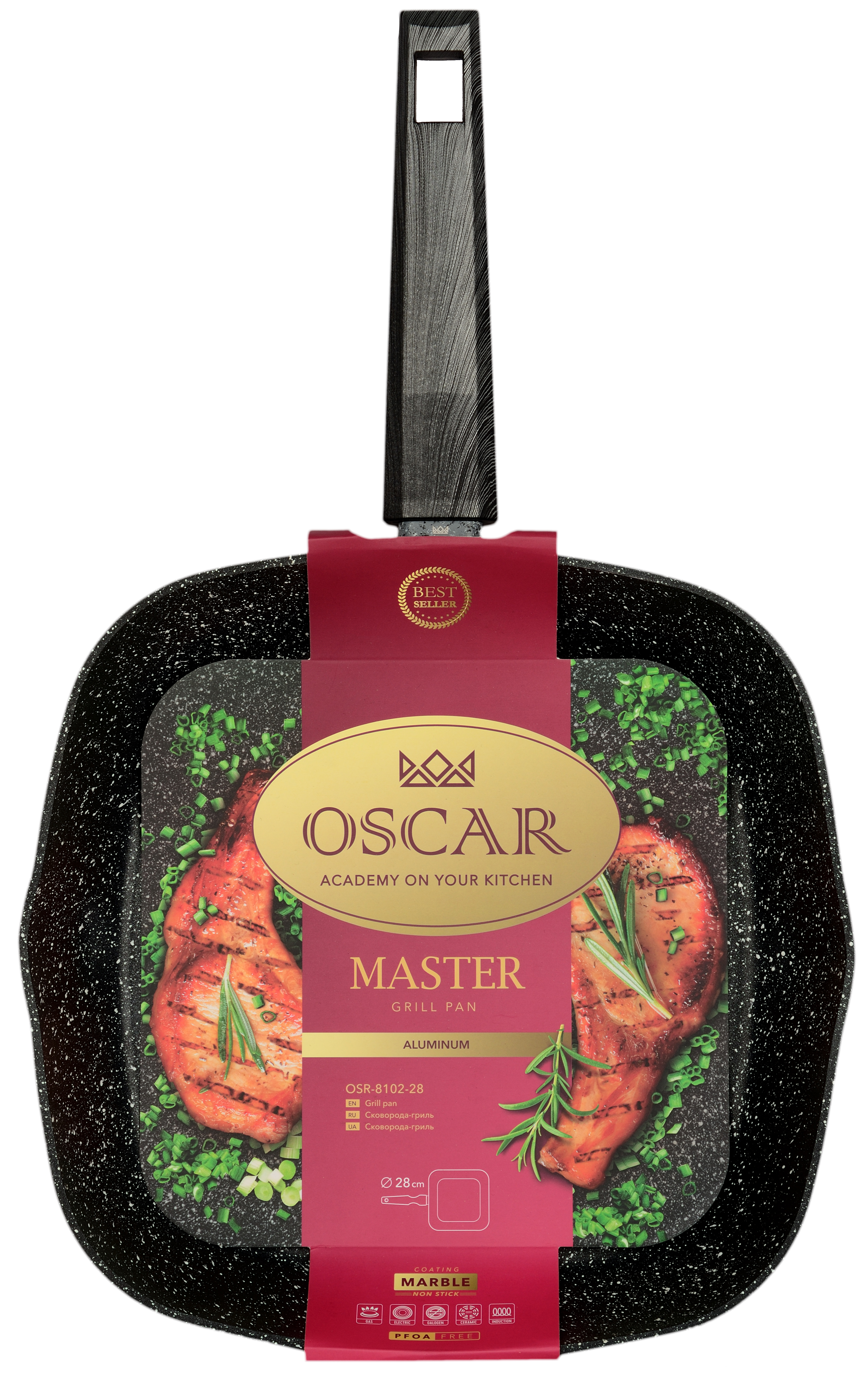 Сковорода-гриль Oscar Master, 28 см (6673310)