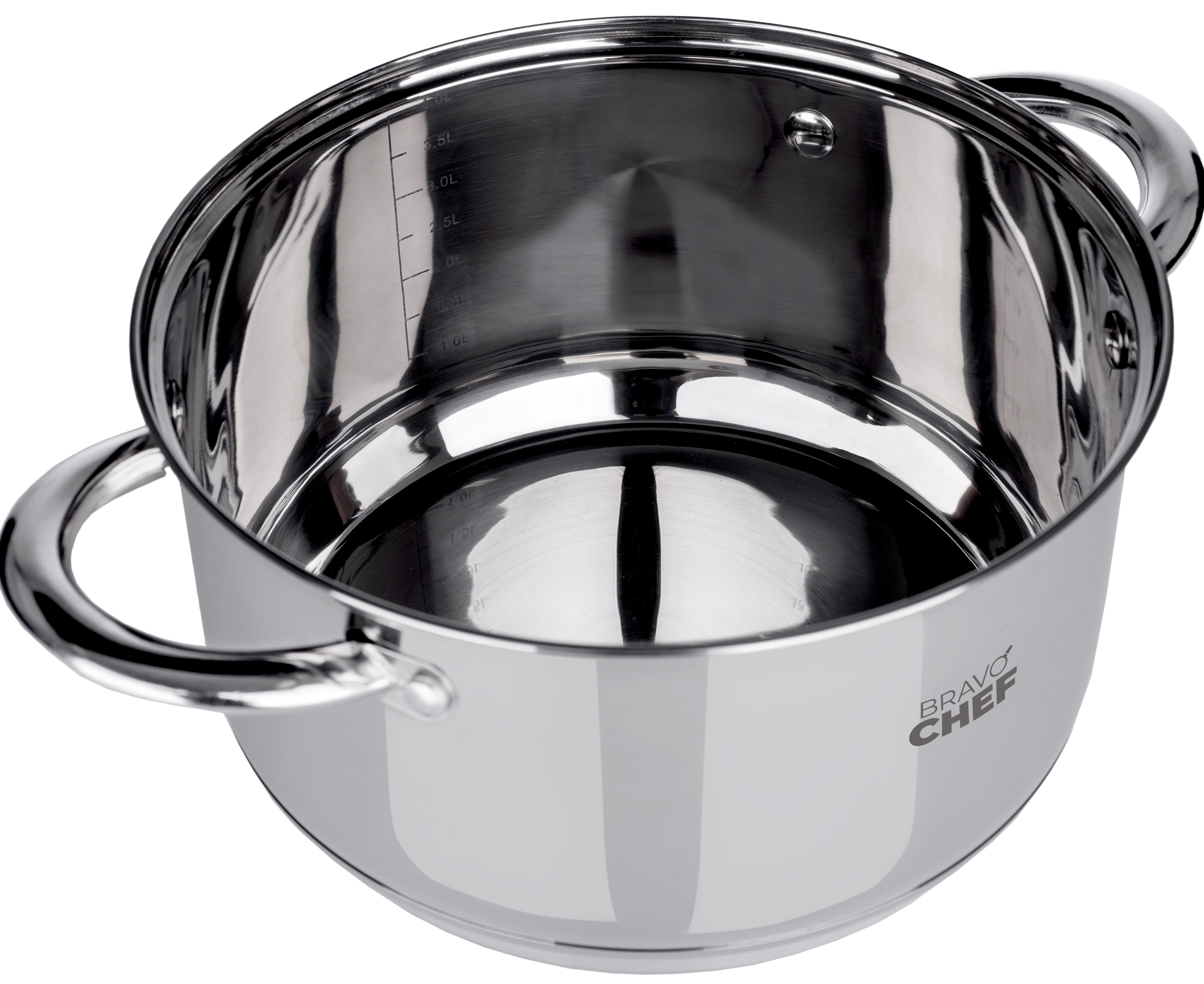 Каструля Bravo Chef 18 см (2.6 л) з кришкою (6720868)
