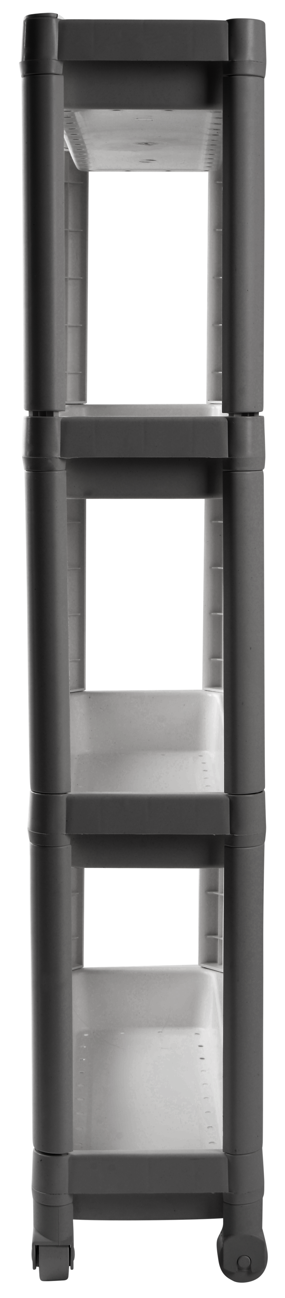 Етажерка 4-х ярусна Violet House 6014 Long Shelf GREY 54х18х91 см  (7040714)