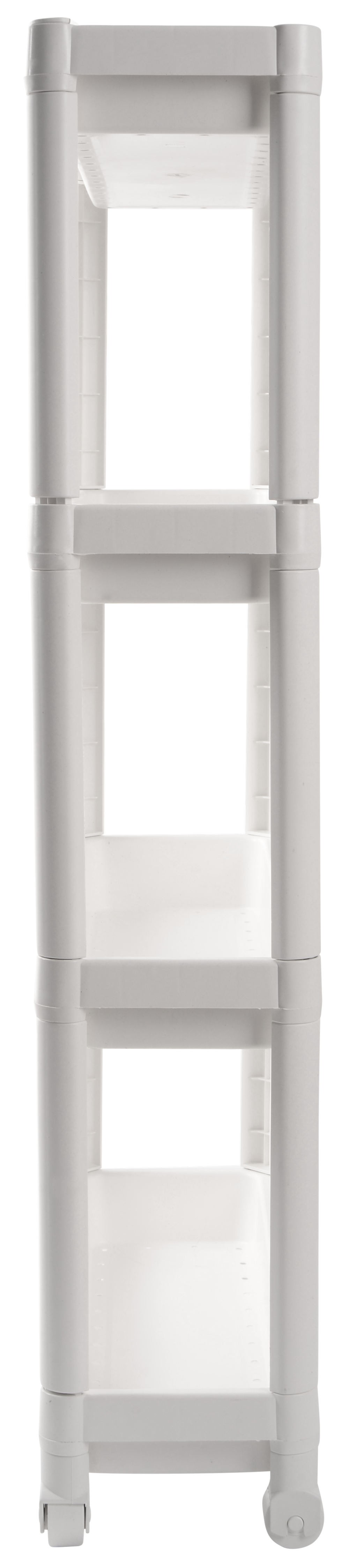 Етажерка 4-х ярусна Violet House 6014 Long Shelf WHITE 54х18х91 см  (7040715)