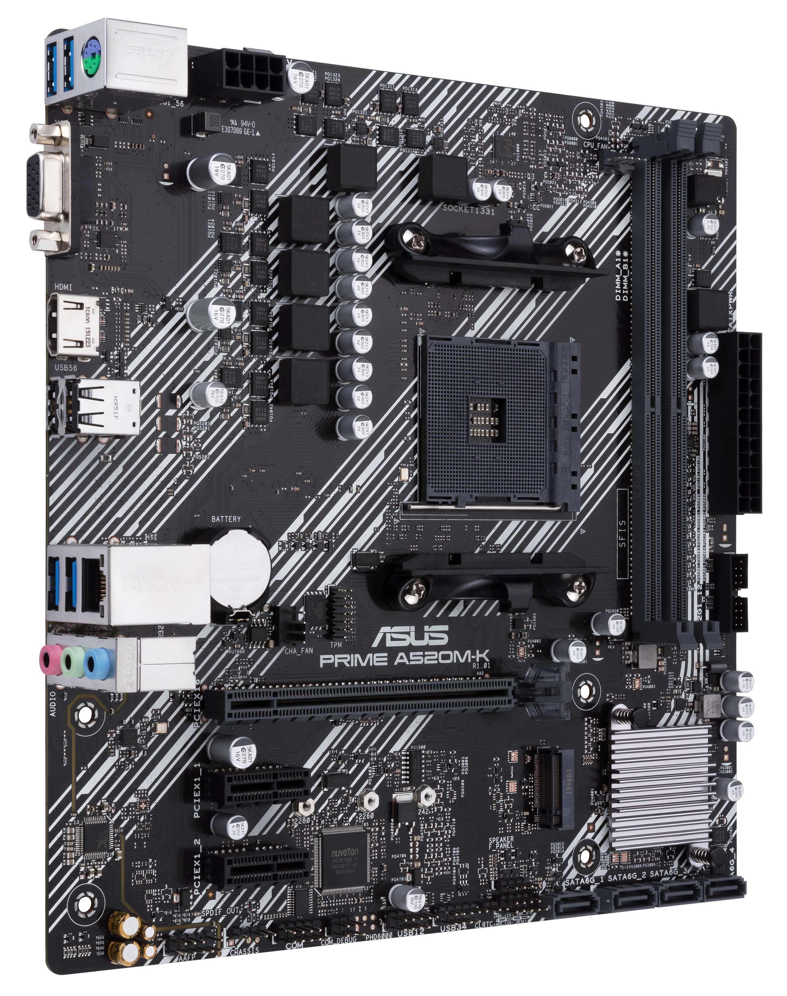 Материнська плата Asus Prime A520M-K (sAM4, AMD A520) mATX (6618096)