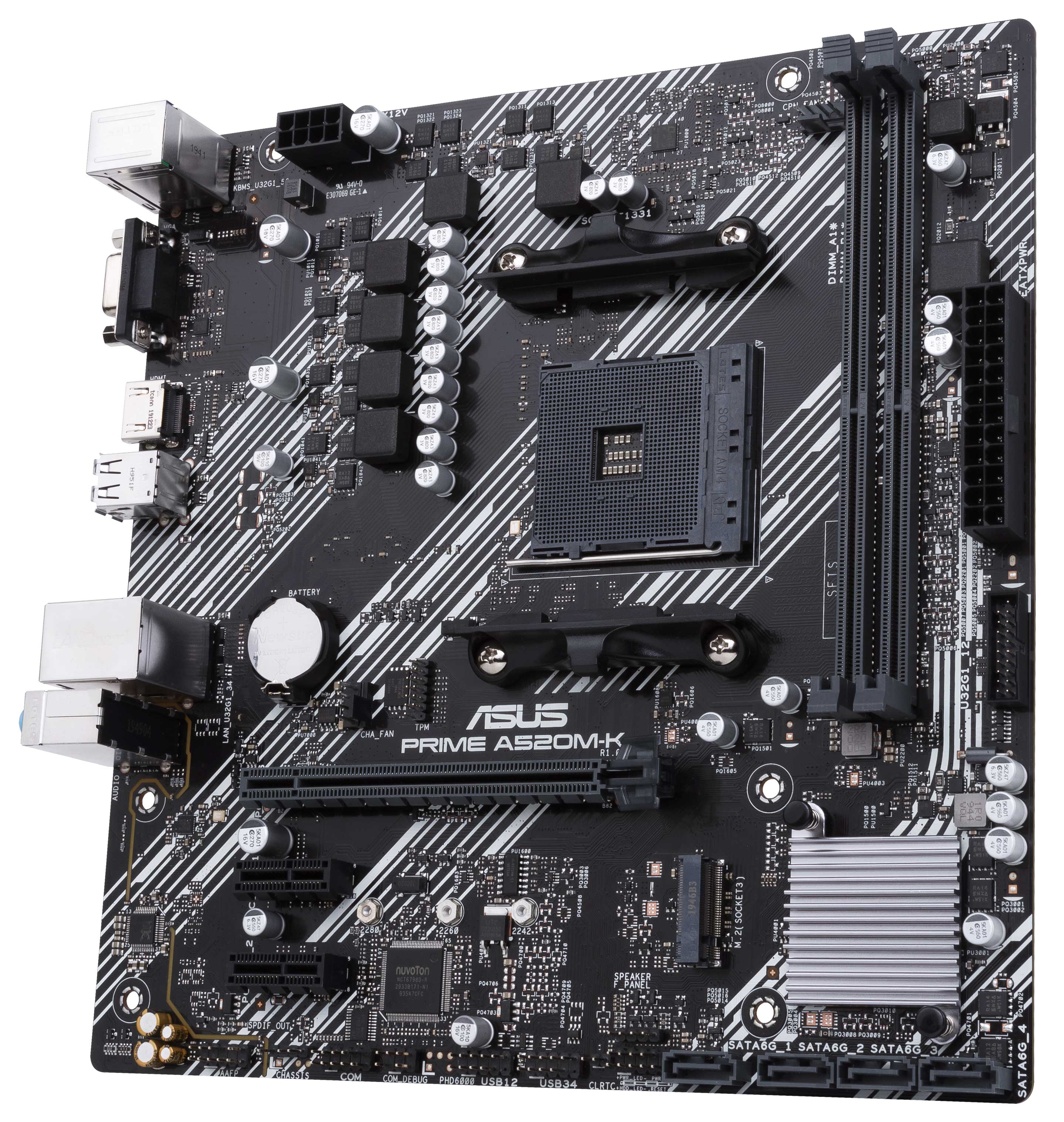 Материнська плата Asus Prime A520M-K (sAM4, AMD A520) mATX (6618096)