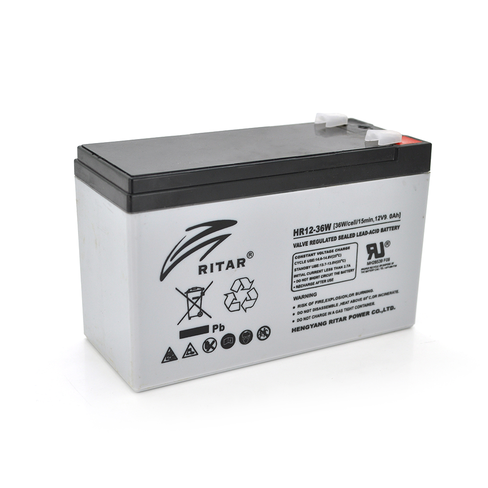Акумуляторна батарея AGM RITAR HR1236W, Gray Case, 12V 9.0Ah ( 151 х 65 х 94 (100 ) 2.60kg Q10 (Y-1710)