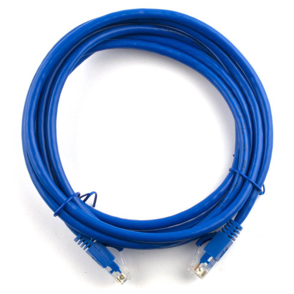Патч-корд литий RITAR, UTP, RJ45, Cat.6, 25m, синій, Cu (мідь) (Y-1965)