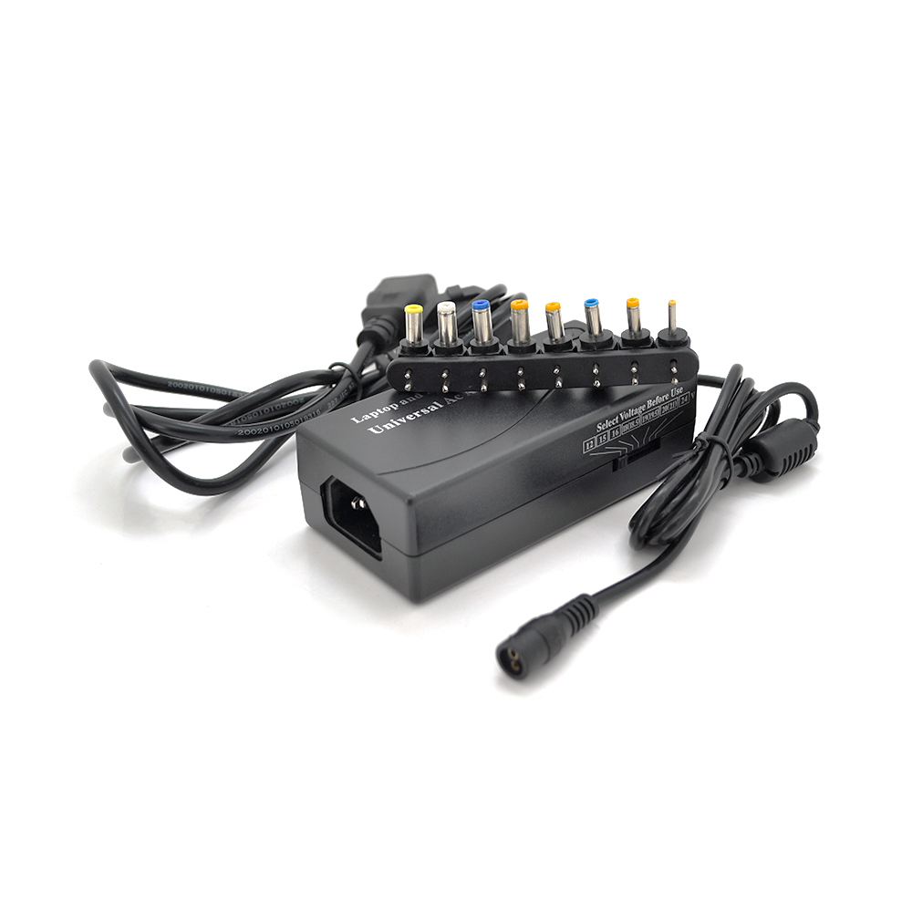 Універсальний БП HQ-Tech LDAC-70W, 70W, корпус - пластмаса, ручне регулювання, 8 Г-подібних роз'ємів, BOX (Y-2768)