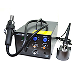 Паяльна станція Lukey 852D+, компресорна, паяльник, фен (Y-2884)