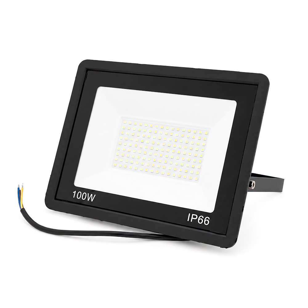 Прожектор SLIM LED RITAR RT-FLOOD100A, 100W, SMD2835, IP65, 8000Lm, 6500K (100%), Ra>70, 272*180*30mm, Black (Y-2943)