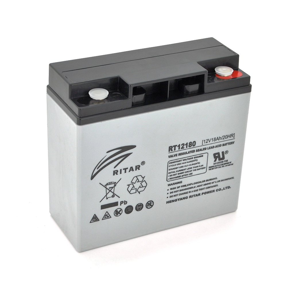 Акумуляторна батарея AGM RITAR RT12180, Gray Case, 12V 18.0Ah ( 181 х 77 х 167 ) Q4 (Y-2981)