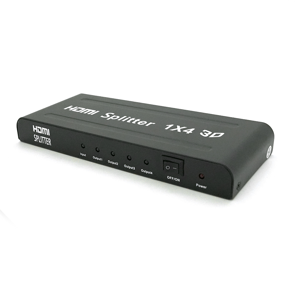 Активний HDMI спліттер 1 => 4 порту, 1080р, DC5V / 2A Q50 (Y-3398)