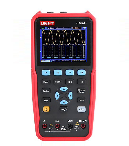 Мультиметр UNI-T UT81A+ (RP UT81A+) з графічним дисплеєм, 5 В постійного струму, 2 А, 2600 мАг 2 (18650), 0,1 Гц~30 МГц, 198×96×38 мм (Y-3664)