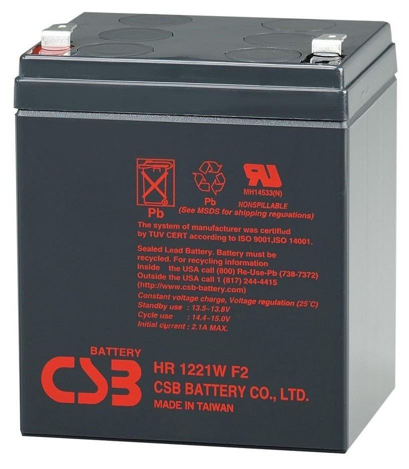 Акумуляторна батарея CSB HR1221WF2, 12V 5Ah (90х70х100 (105)) Q10/630 (Y-4409)