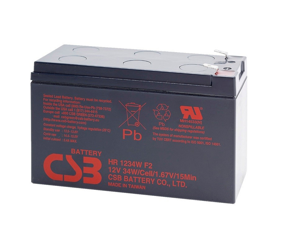 Акумуляторна батарея CSB HR1234WF2, 12V 9Ah (151х65х101мм) Q10/420 (Y-4410)