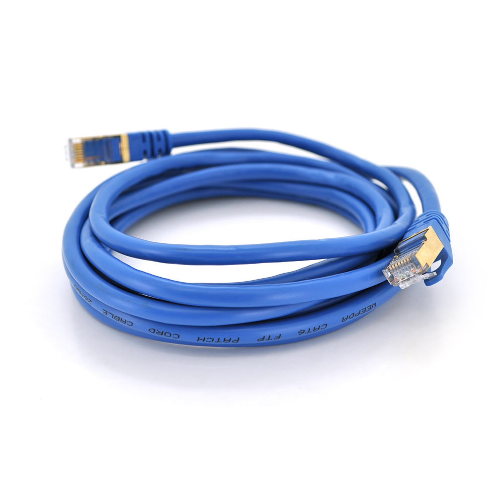 Патч-корд литий Ritar, FTP, RJ45, Cat.6, 15,0m, синій (Y-5206)