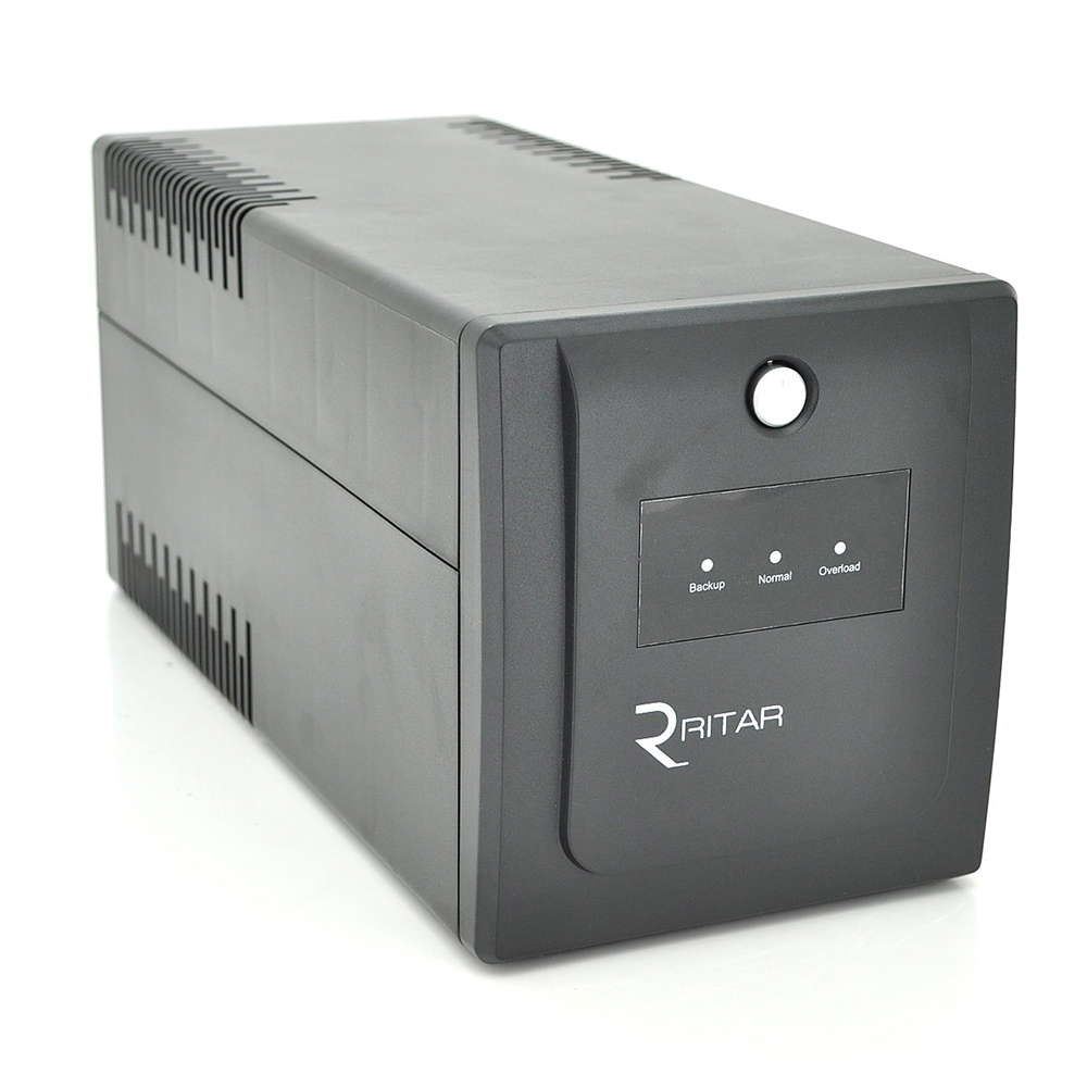 ДБЖ Ritar RTP1500 (900W) Proxima-L, LED, AVR, 3st, 4xSCHUKO socket, 2x12V9Ah, plastik Case  ( 340 x 140 x 170 ) Q2 (Y-5849)