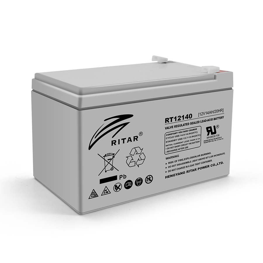 Акумуляторна батарея AGM RITAR RT12140H, Gray Case, 12V 14.0Ah ( 151 x 98 x 95 (101) ) Q4 (Y-6236)