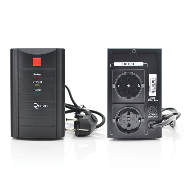 ДБЖ Ritar RTM525 (315W) Standby-L, LED, 1st, 2xSCHUKO socket, 1x12V4.5Ah, metal Case ( 260 х 85 х 140) Q4 (Y-9989)