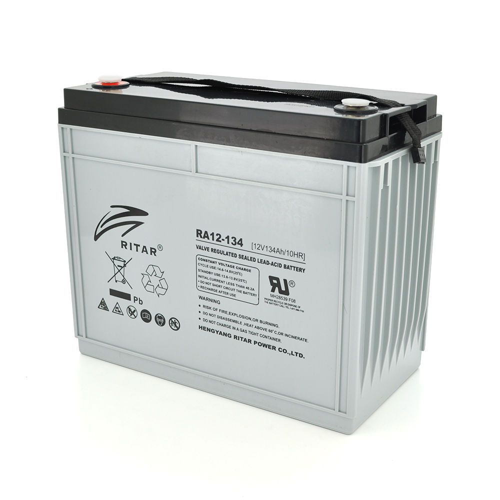 Акумуляторна батарея AGM RITAR RA12-134, Gray Case, 12V 134.0Ah ( 340 x 173 x 287 ) Q1 (Y-13751)