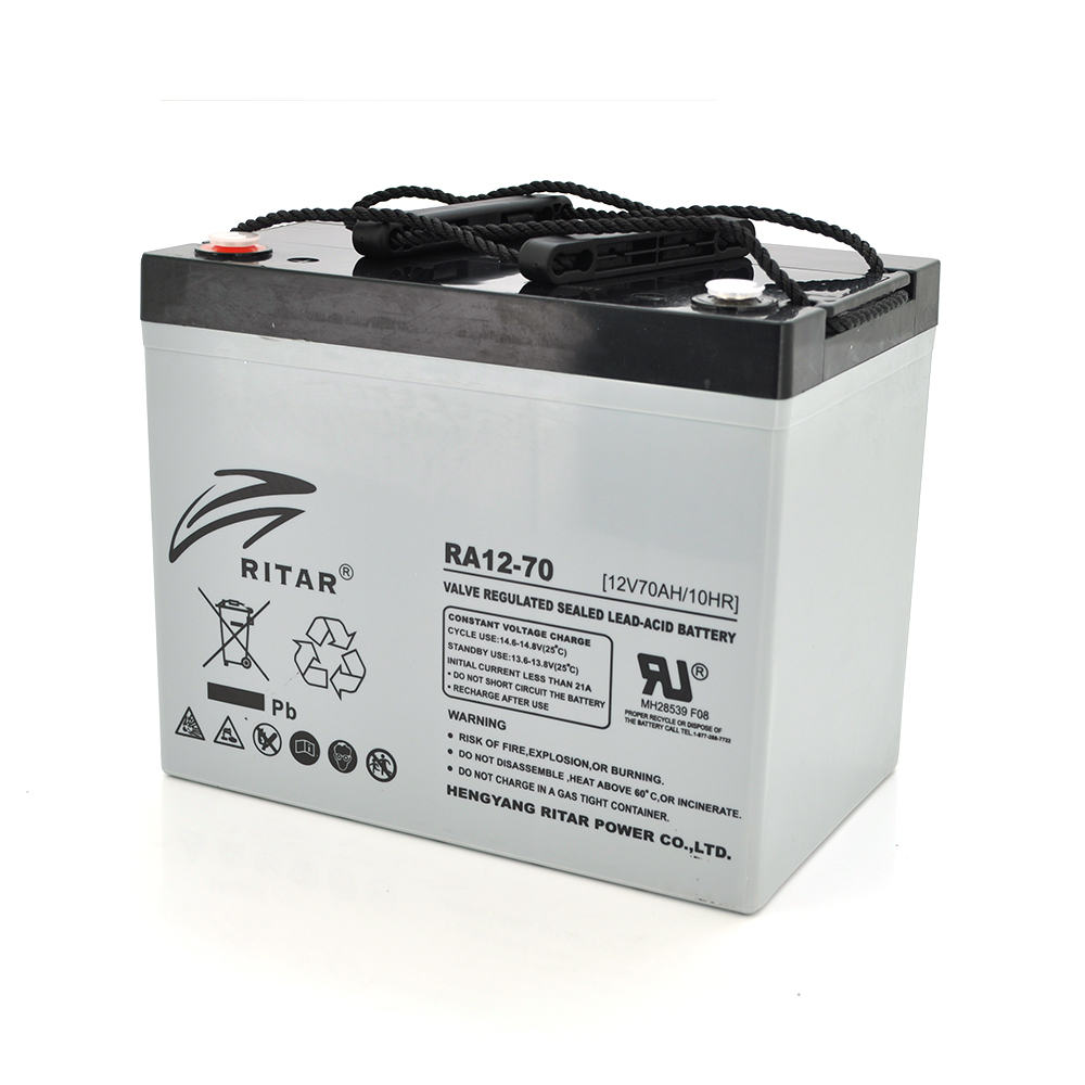 Акумуляторна батарея AGM RITAR RA12-70, Gray Case, 12V 70.0Ah (350 x 167 x 182) (Y-16263)