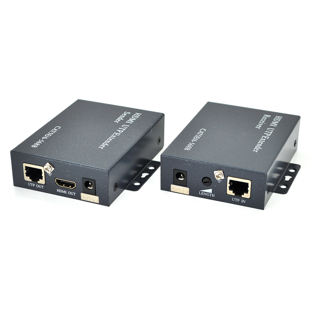 Одноканальний активний подовжувач HDMI сигналу UTP кабелю. Дальність передачі: до 200 метрів, cat5e/cat6e 1080P/3D із блоком живлення. (Y-16552)