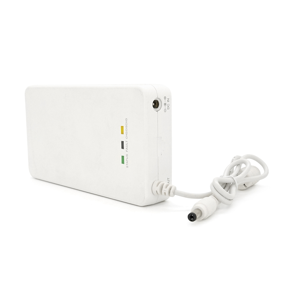 Корпус ДБЖ для роутера, 15W, Output: DC12V/1,5A, під акумулятори 4(АА), White, ОЕМ(Порожній) (Y-16846)