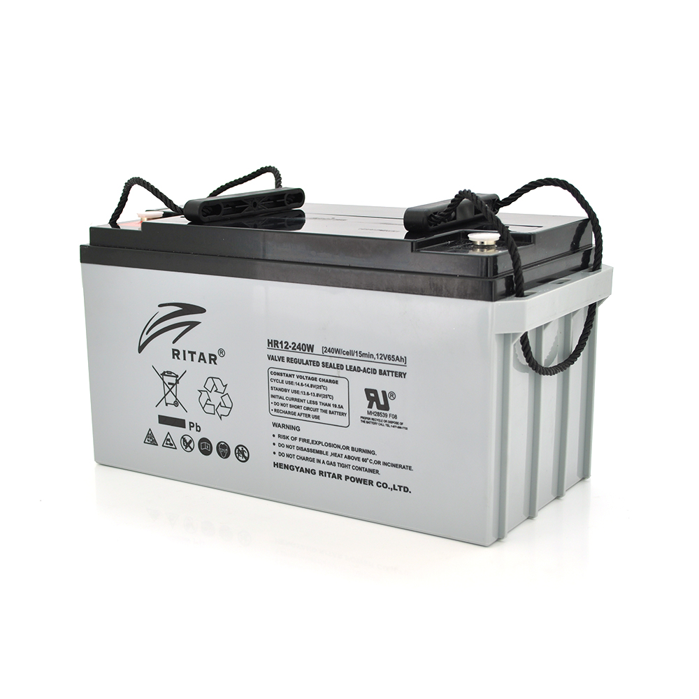 Акумуляторна батарея AGM RITAR HR12240W, Gray Case, 12V 65.0Ah ( 350 х 167 х 182 (182 ) 19.50 kg Q1/48 (Y-21969)