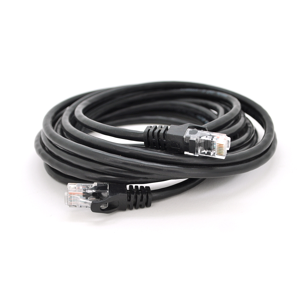 Патч-корд литий RITAR, UTP, RJ45, Cat.6, 15m, чорний, Cu (мідь) (Y-22111)